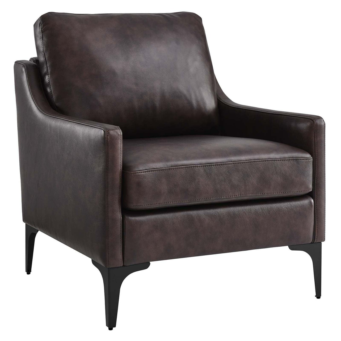 Modway Corland Leather Armchair FredCo