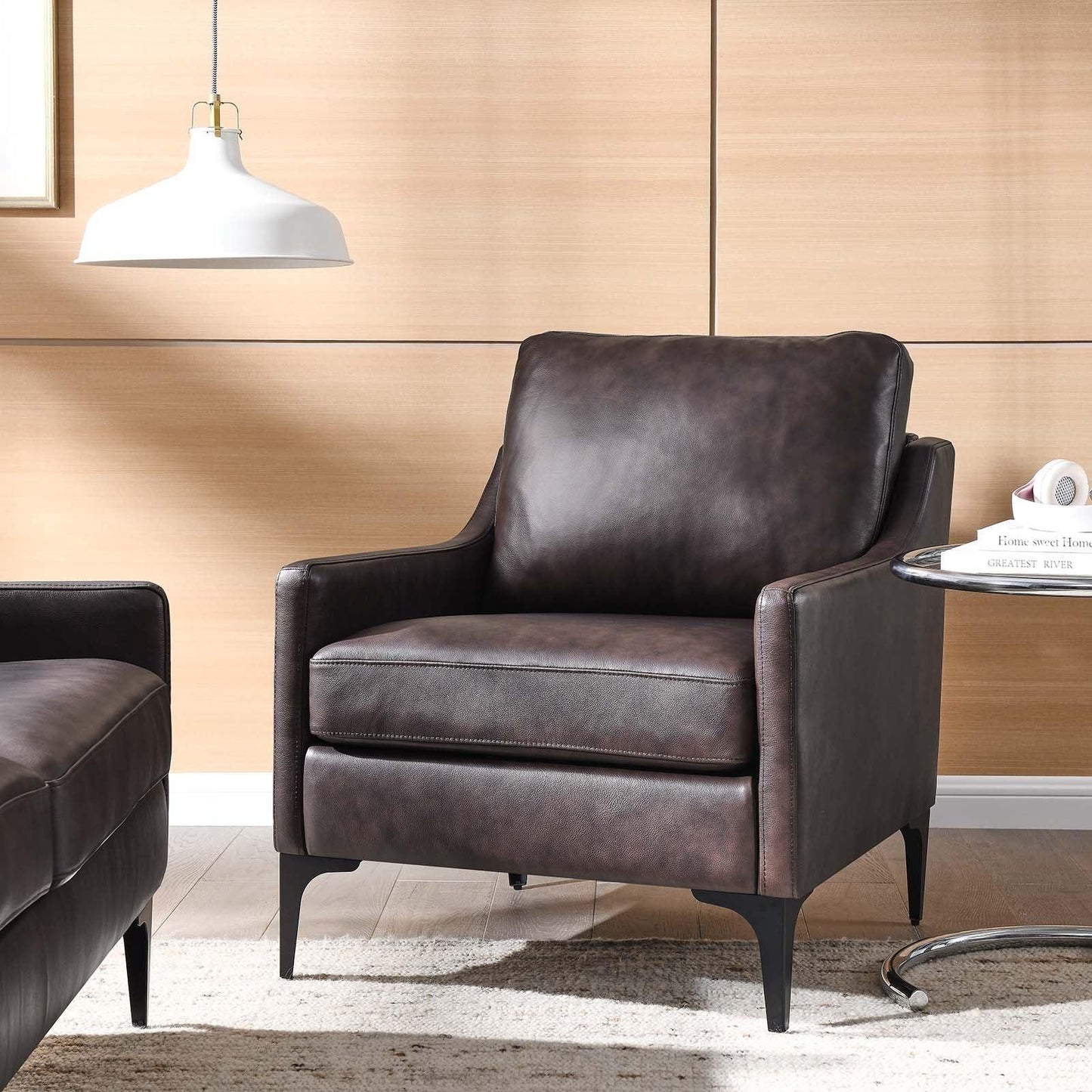 Modway Corland Leather Armchair FredCo