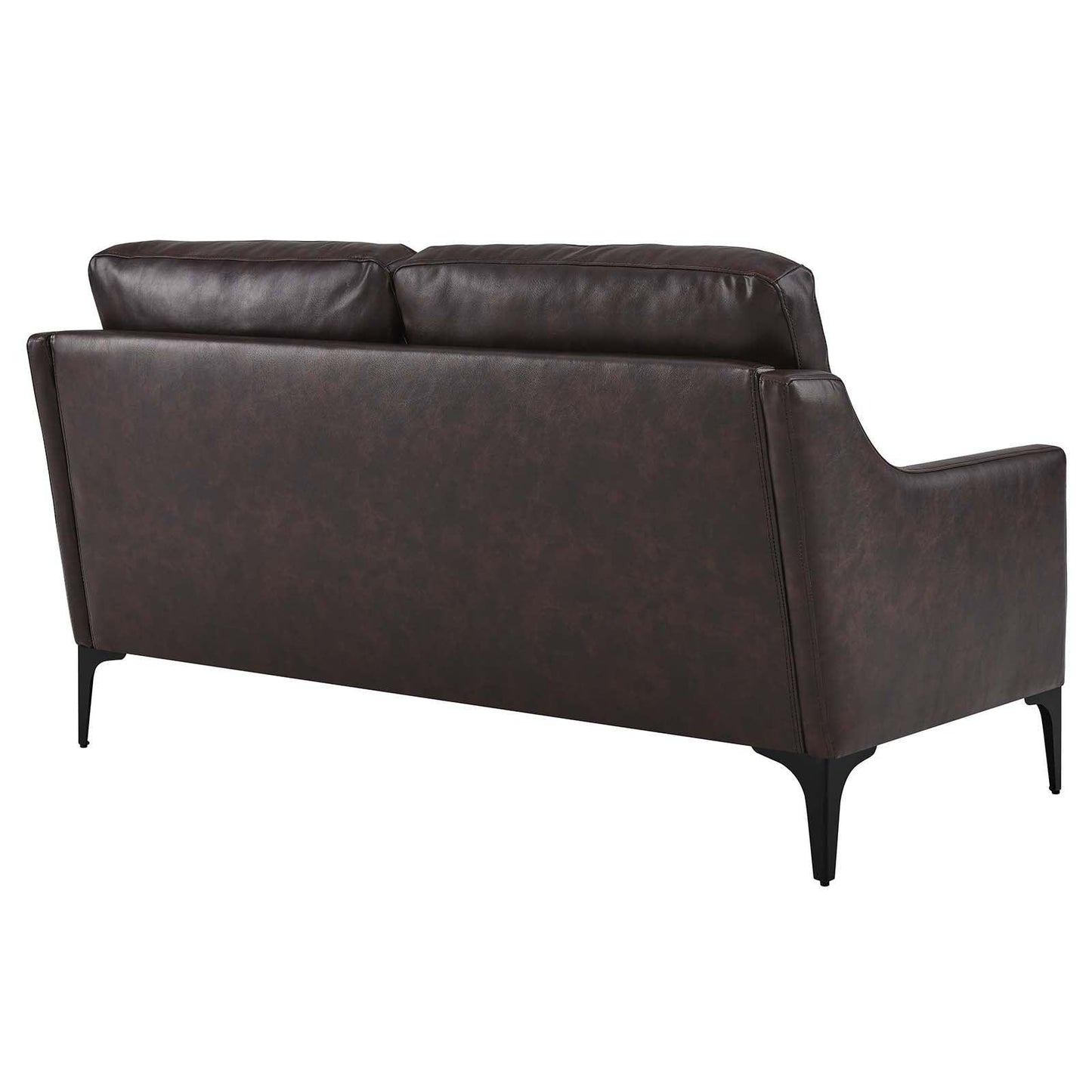 Modway Corland Leather Loveseat FredCo