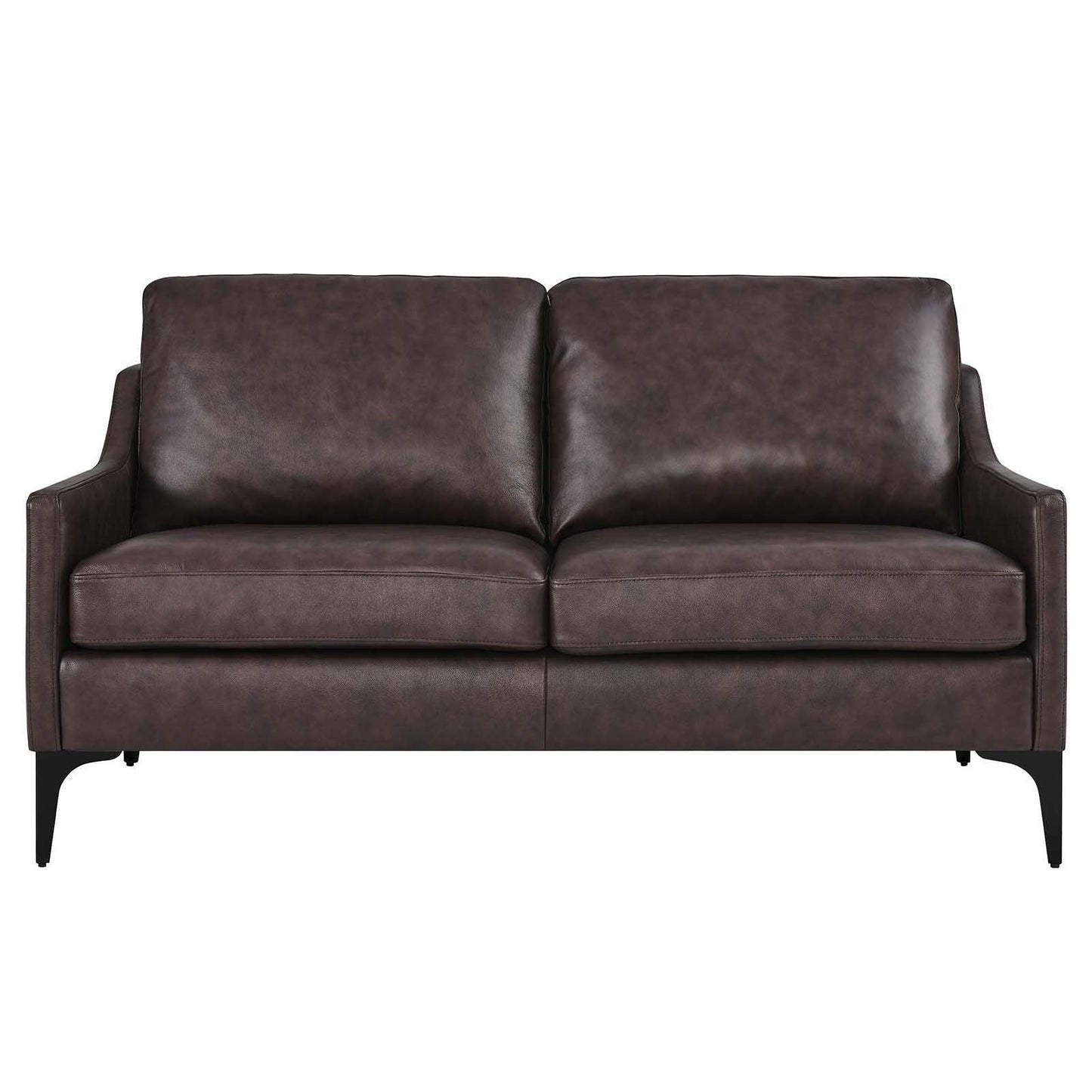 Modway Corland Leather Loveseat FredCo