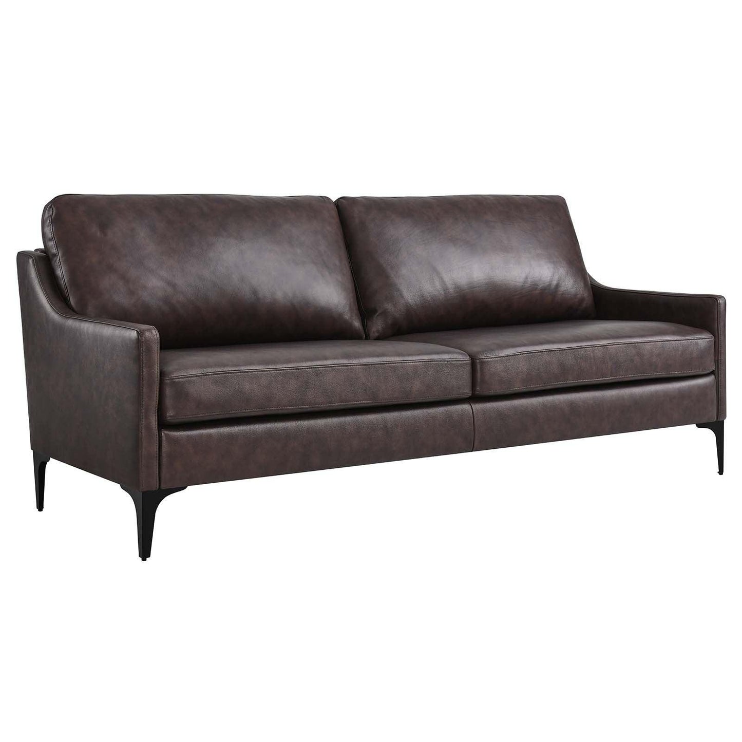 Modway Corland Leather Sofa FredCo