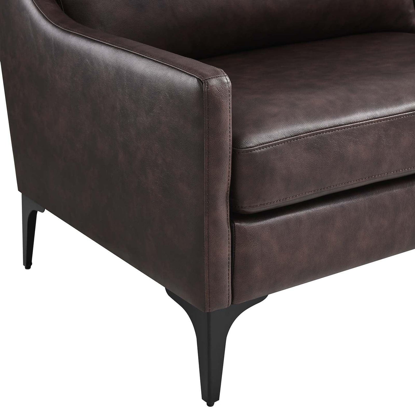Modway Corland Leather Sofa FredCo