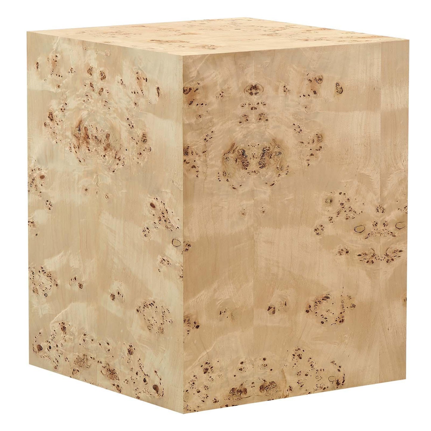 Modway Cosmos 16" Square Burl Wood Side Table, EEI-6273 FredCo