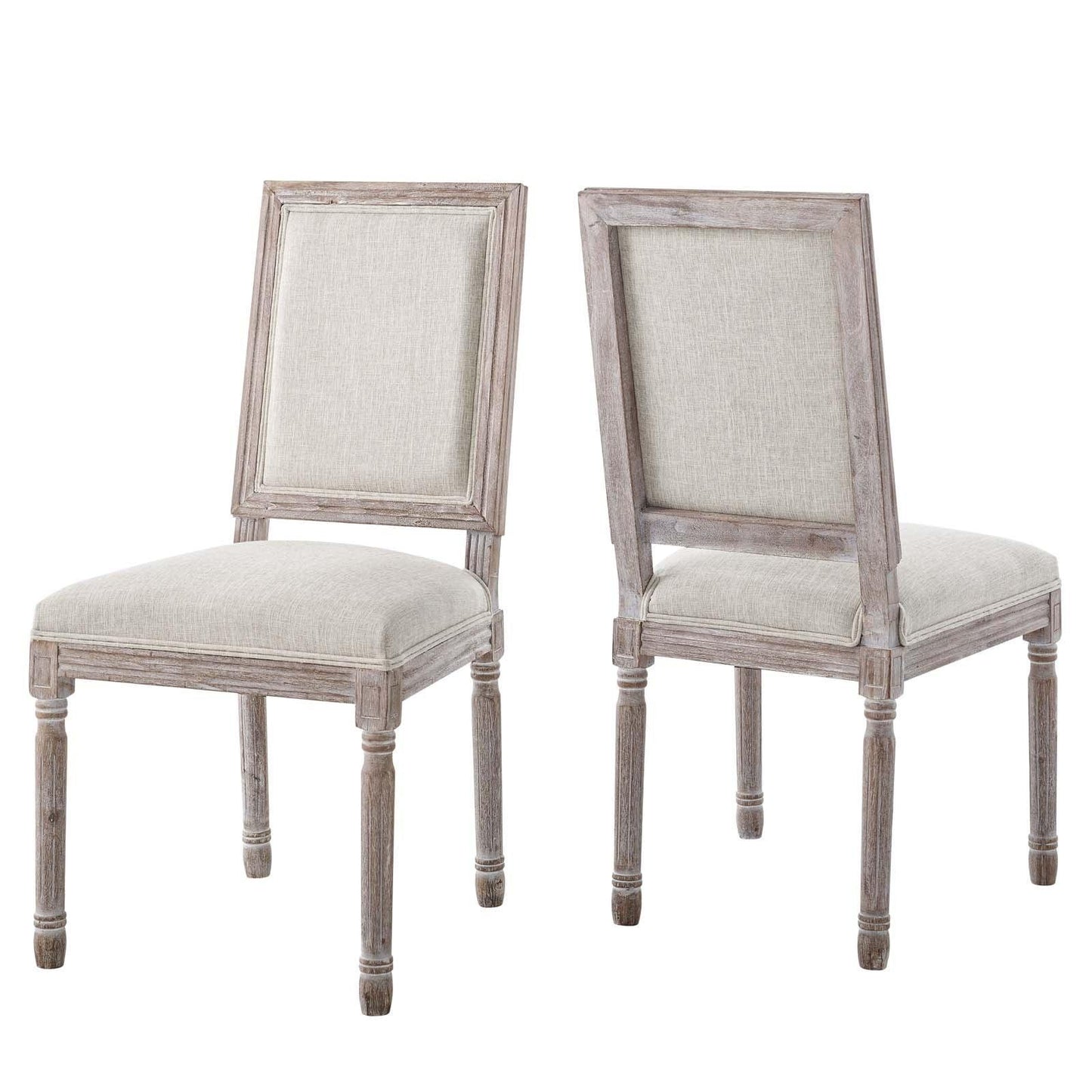 Modway Court Dining Side Chair Upholstered Fabric Set of 2 FredCo