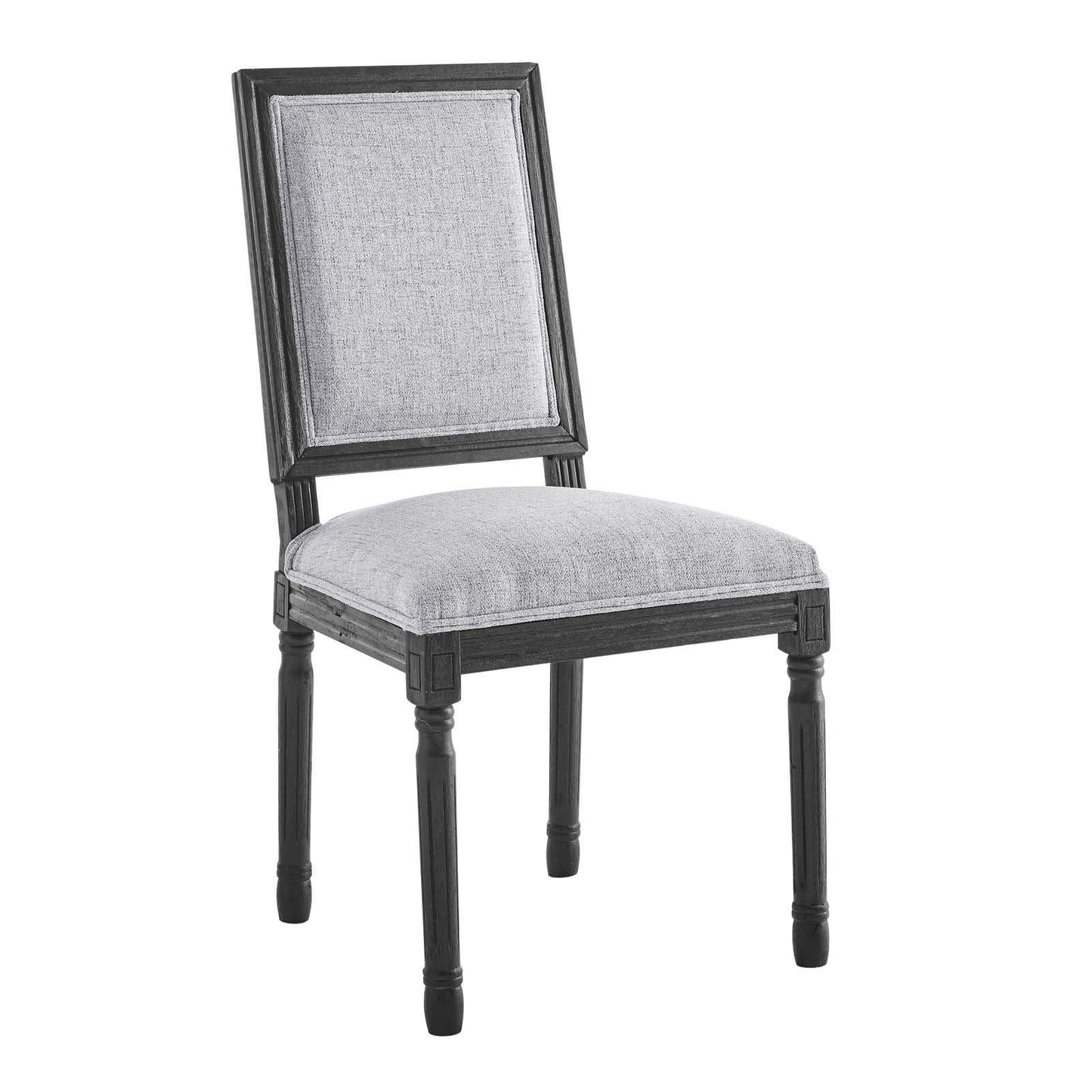 Modway Court French Vintage Upholstered Fabric Dining Side Chair FredCo