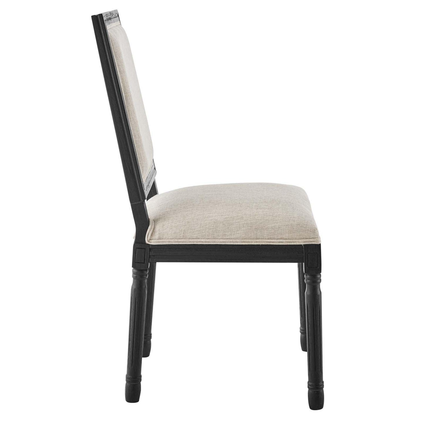 Modway Court French Vintage Upholstered Fabric Dining Side Chair FredCo