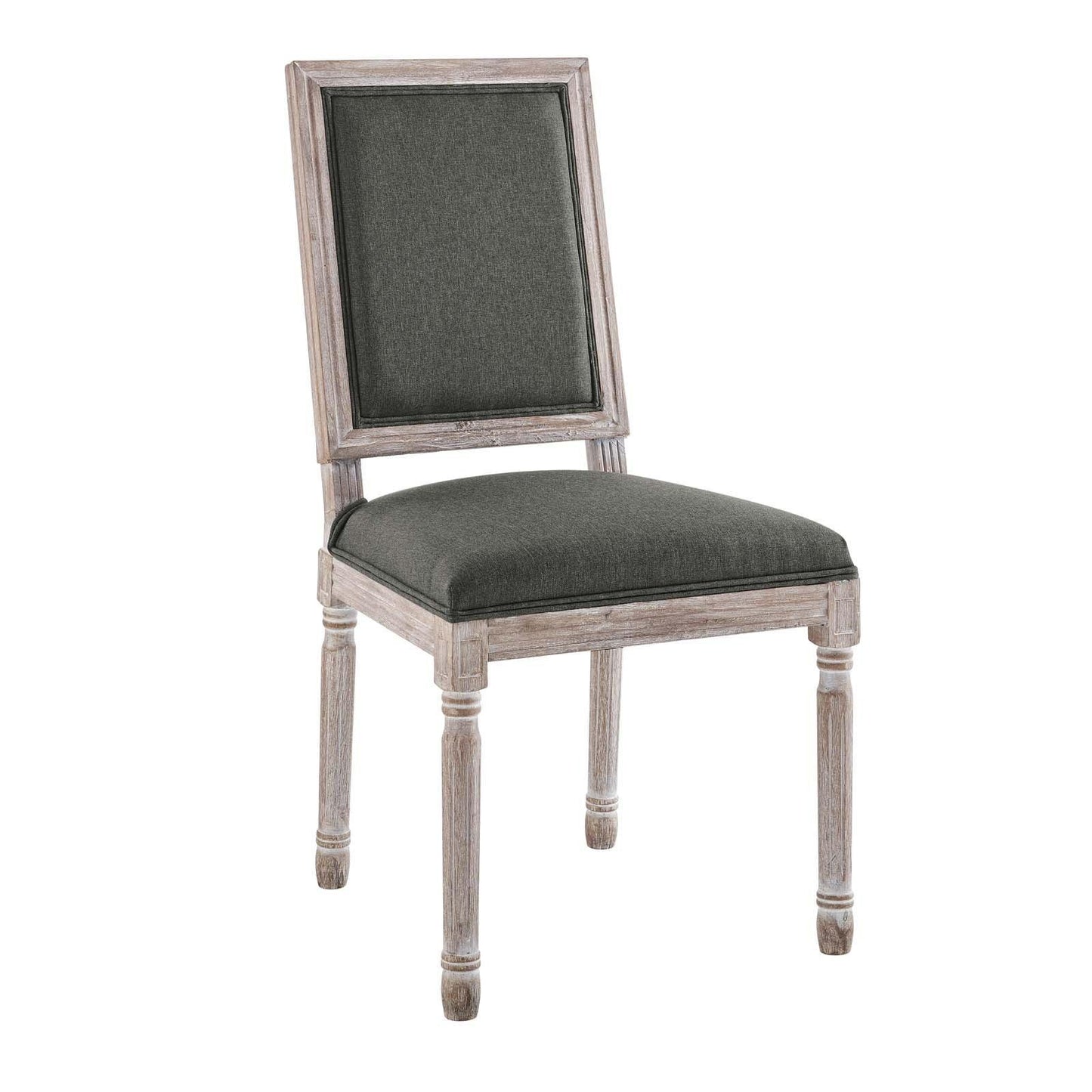 Modway Court French Vintage Upholstered Fabric Dining Side Chair FredCo