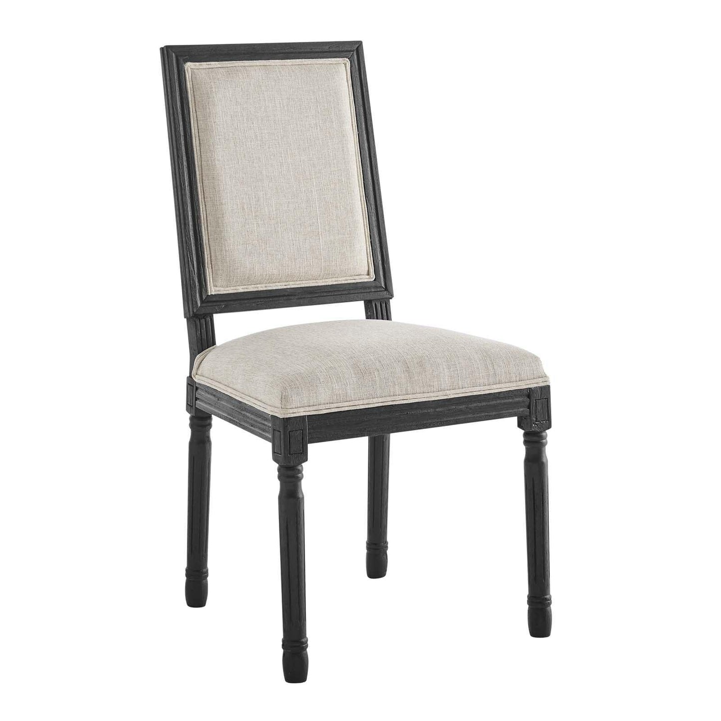 Modway Court French Vintage Upholstered Fabric Dining Side Chair FredCo