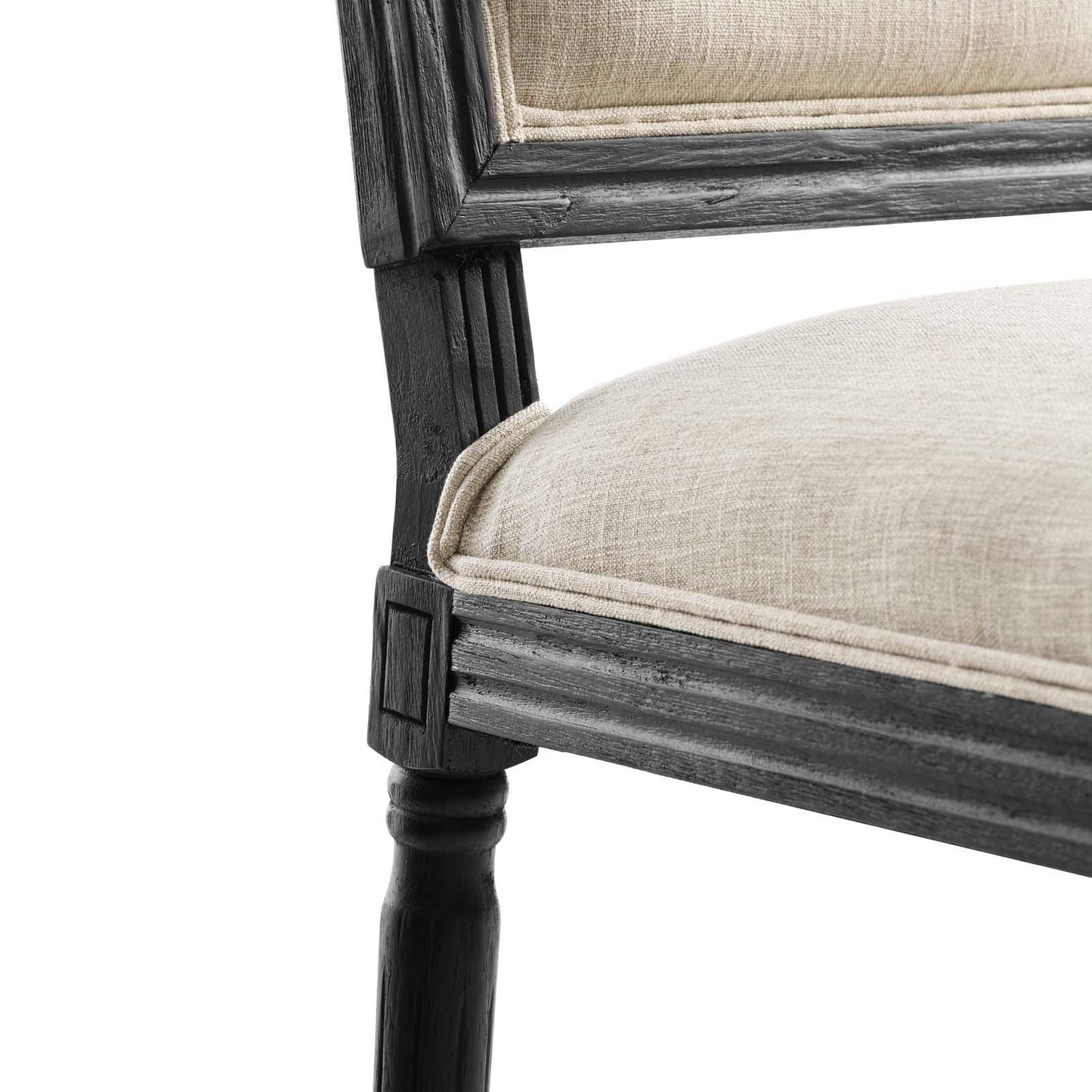 Modway Court French Vintage Upholstered Fabric Dining Side Chair FredCo