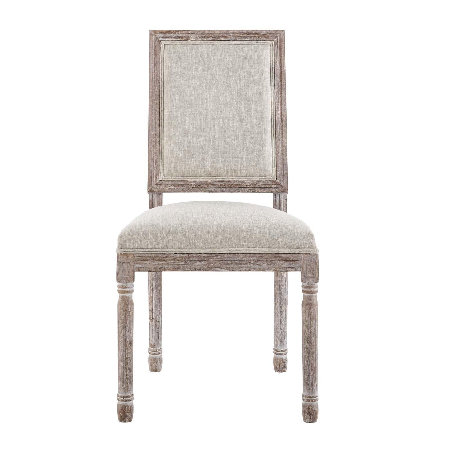 Modway Court Vintage French Upholstered Fabric Dining Side Chair FredCo