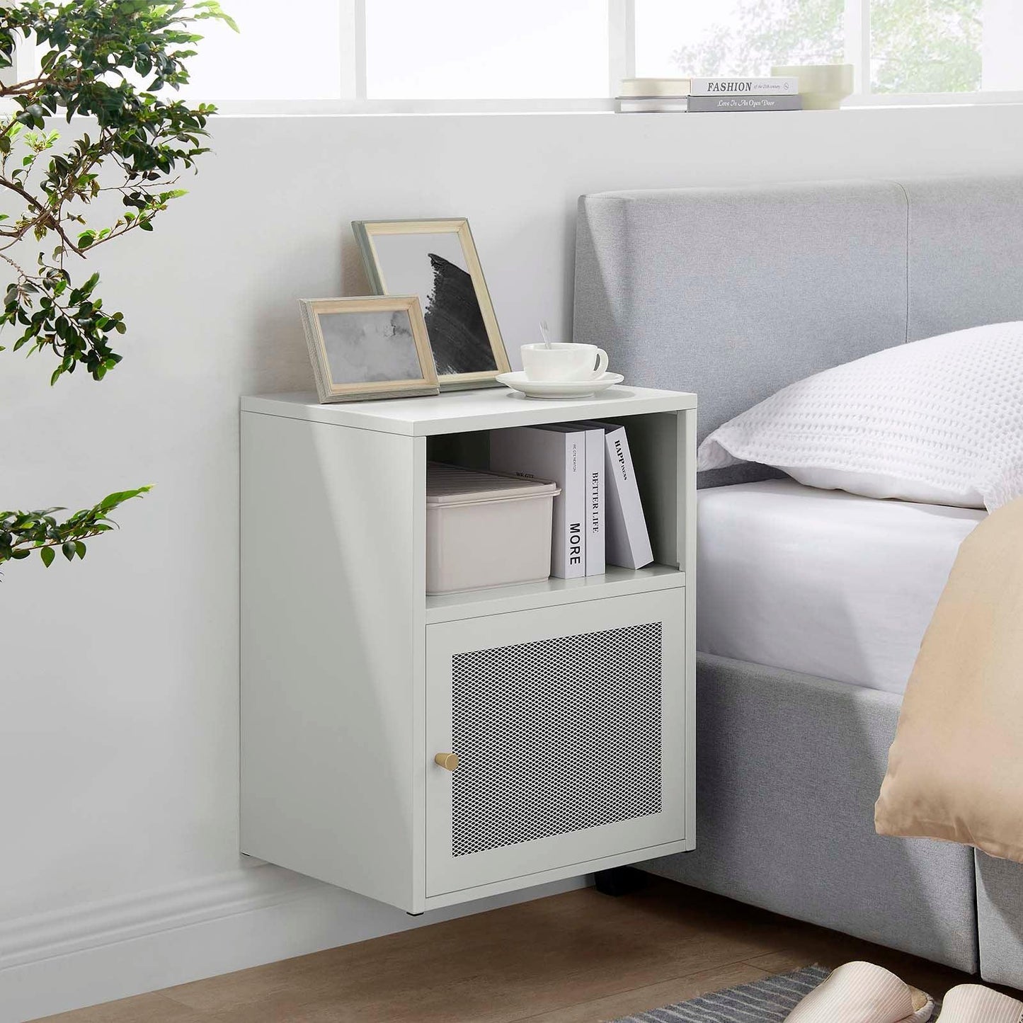 Modway Covelo Wall Mount Nightstand EEI-6217-LGR FredCo