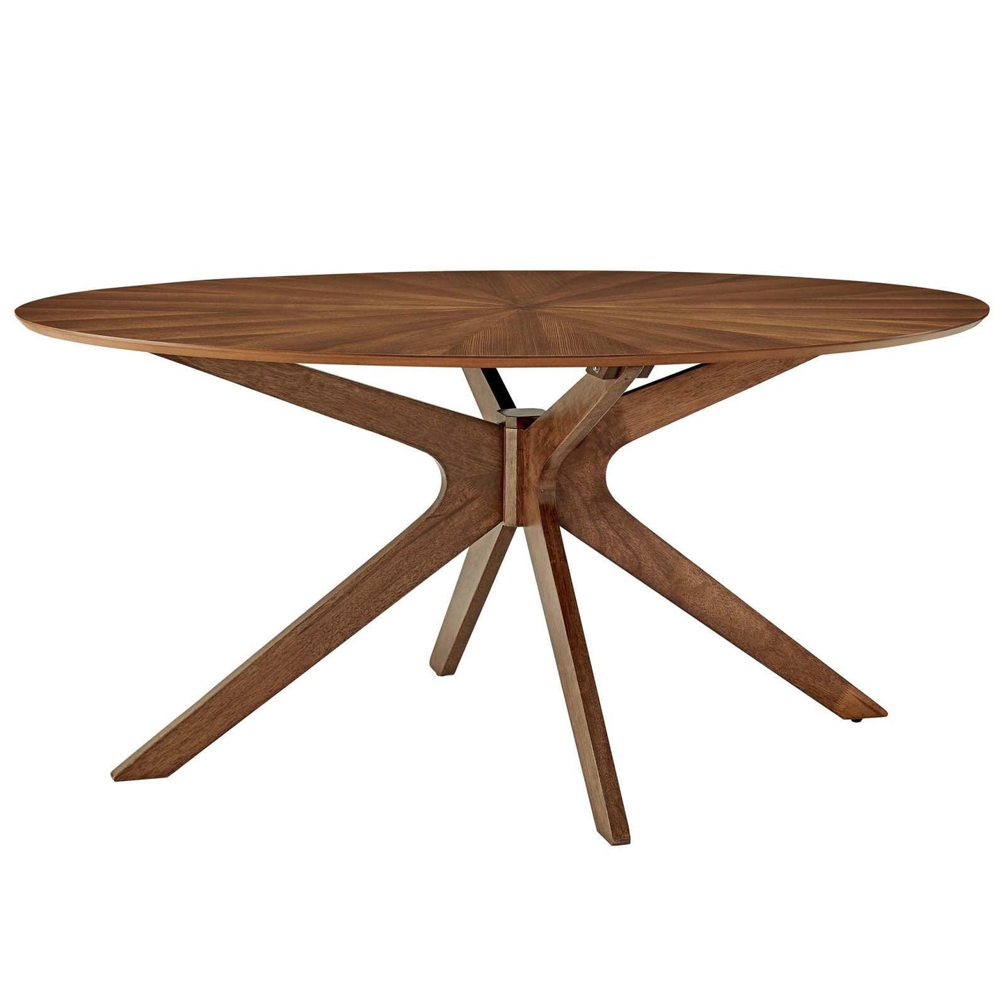 Modway Crossroads 63" Oval Wood Dining Table FredCo