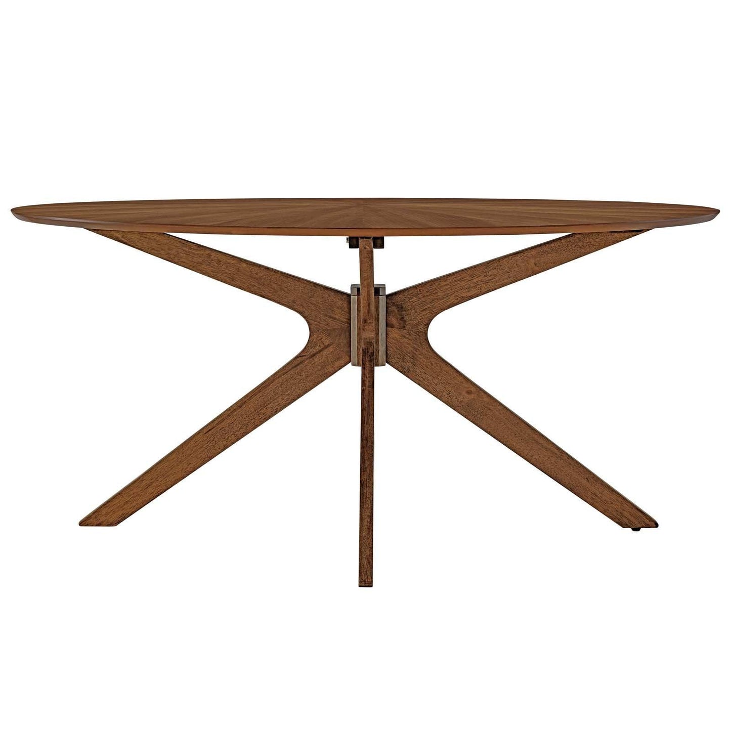 Modway Crossroads 63" Oval Wood Dining Table FredCo
