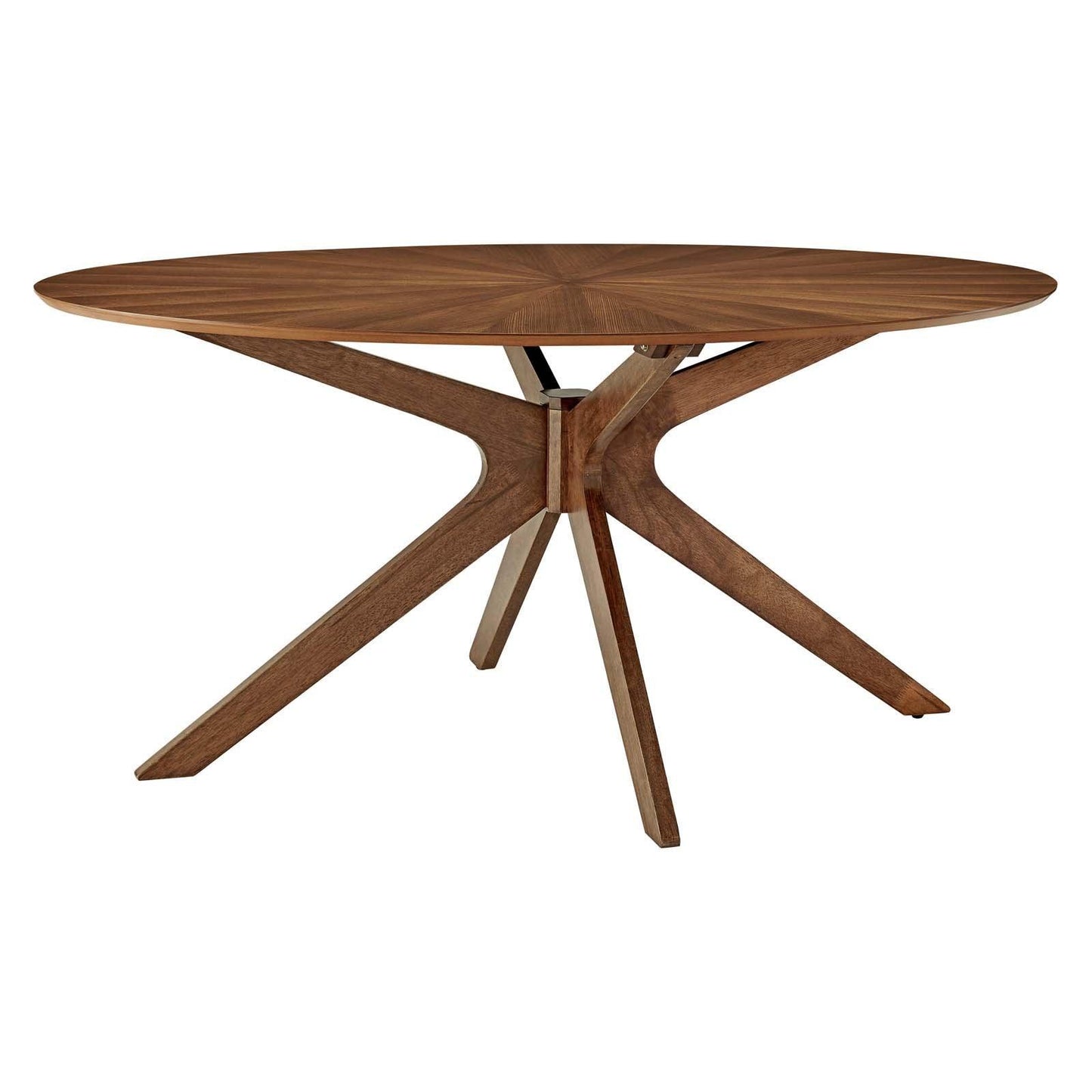 Modway Crossroads 63" Oval Wood Dining Table FredCo