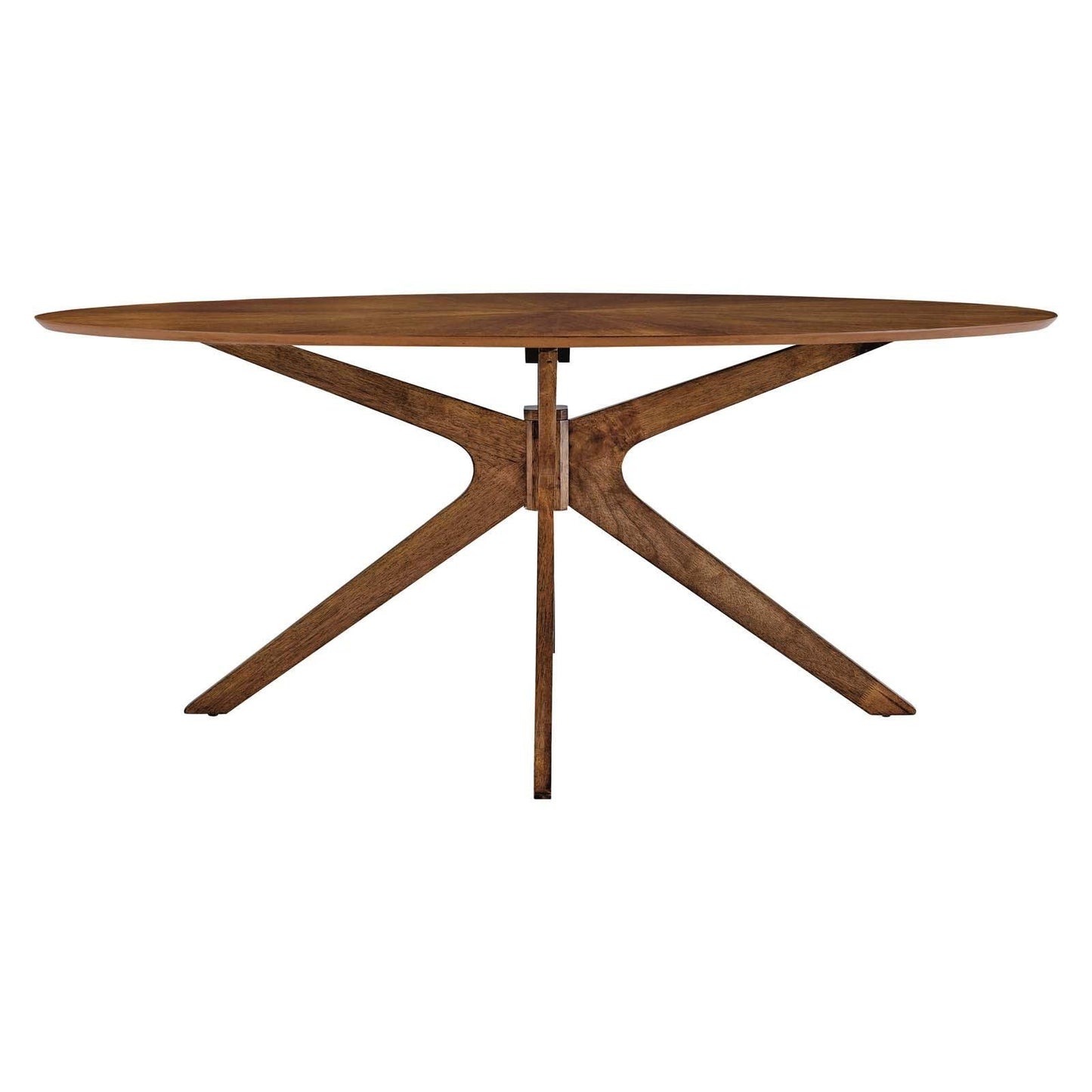 Modway Crossroads 71" Oval Wood Dining Table FredCo