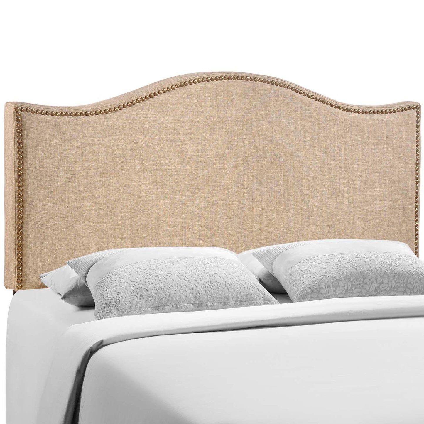 Modway Curl Queen Nailhead Upholstered Headboard FredCo