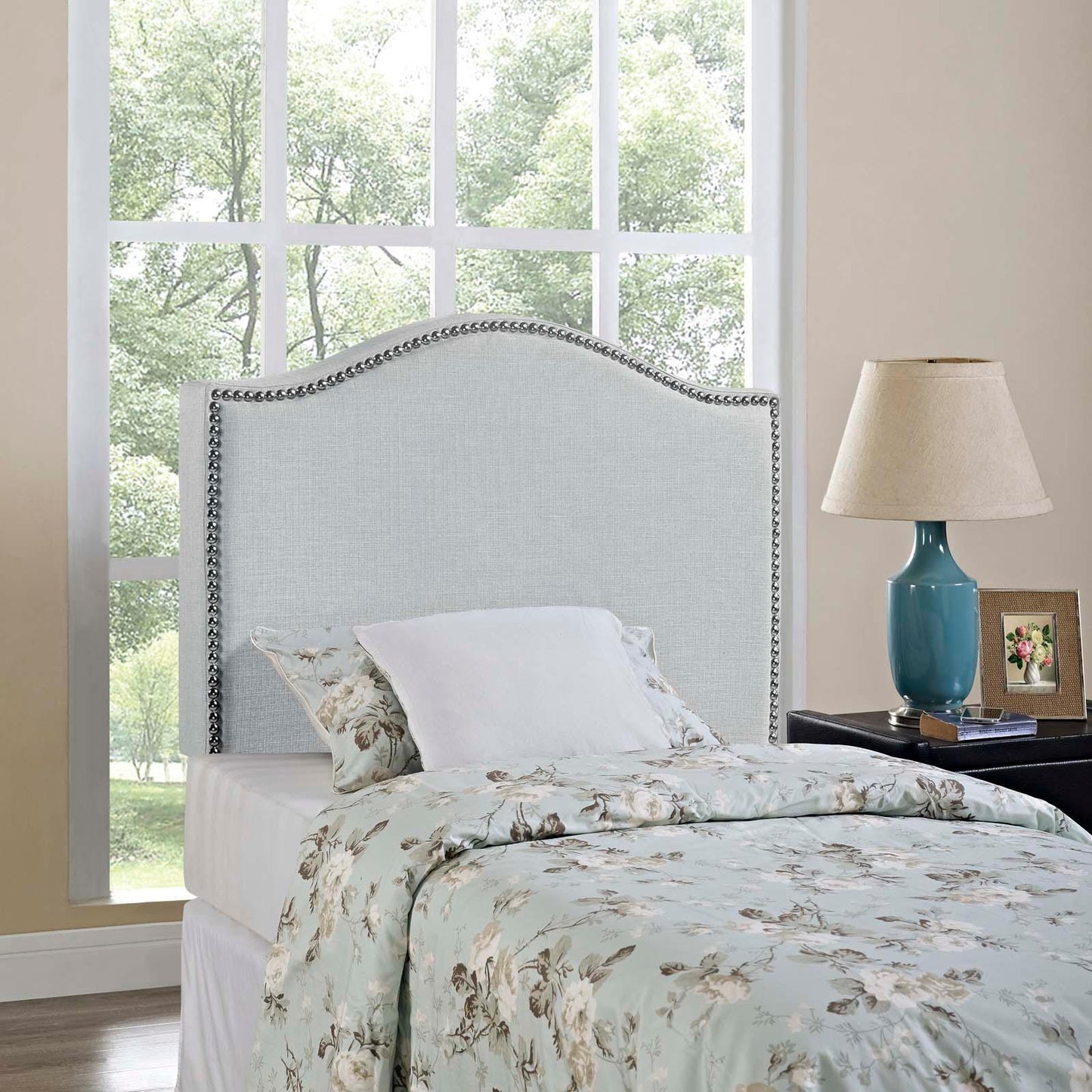 Modway Curl Twin Nailhead Upholstered Headboard FredCo