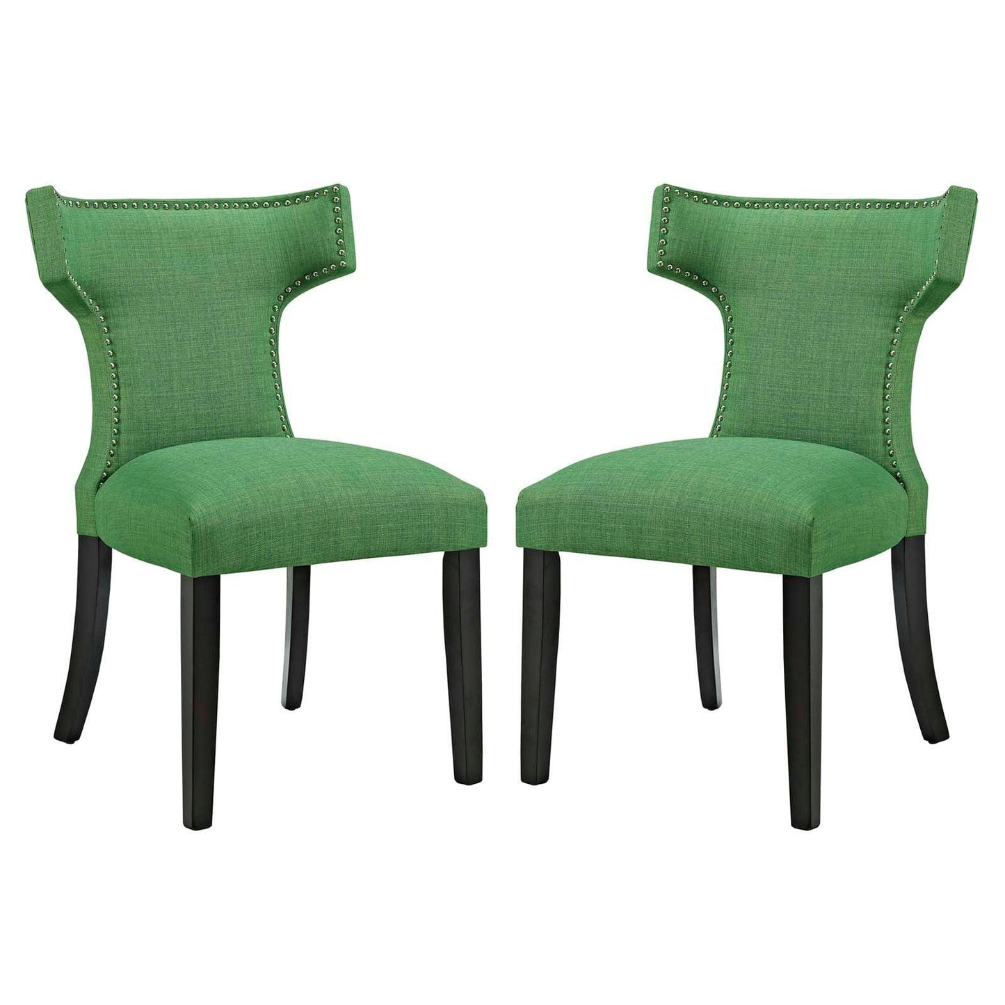 Modway Curve Dining Side Chair Fabric Set of 2 FredCo