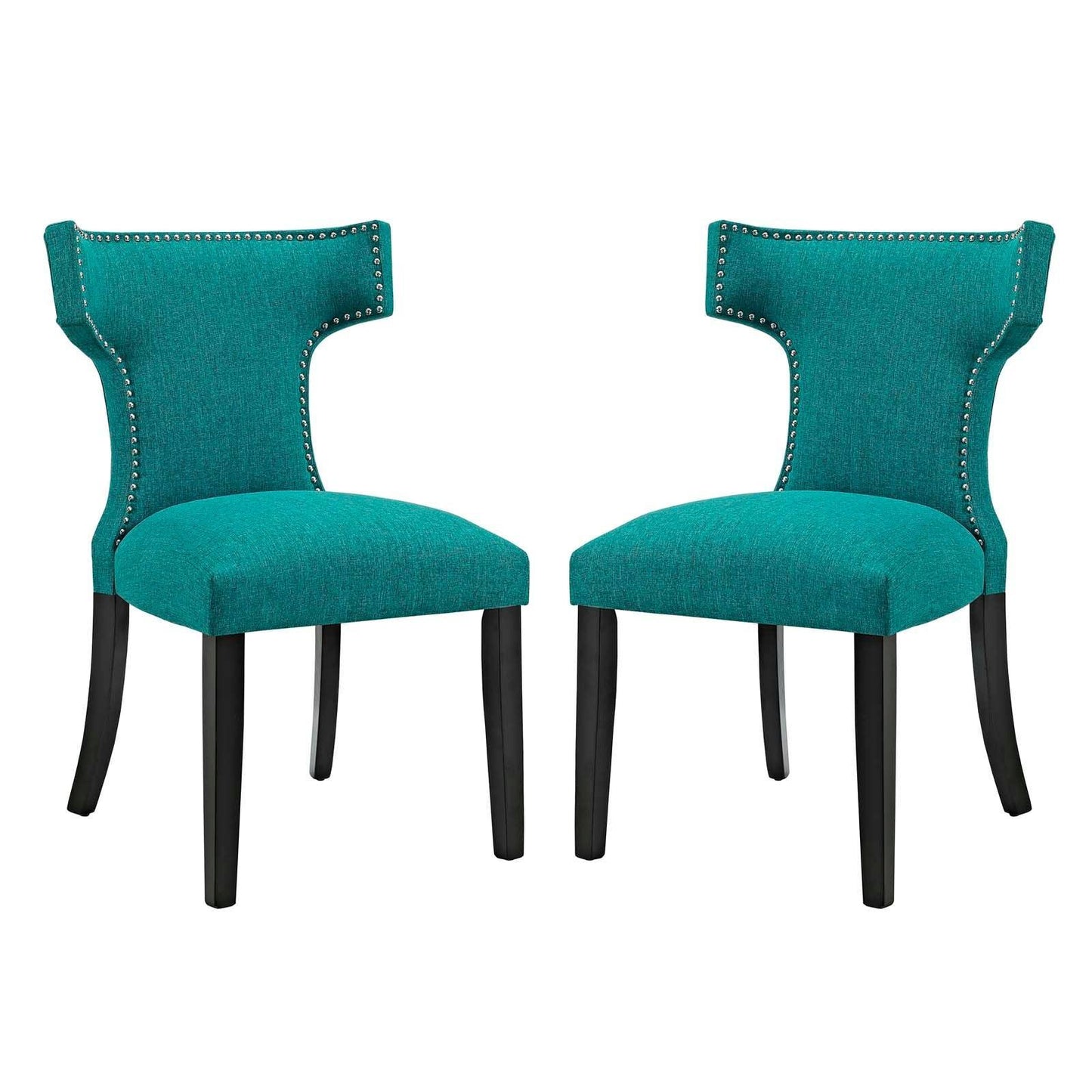 Modway Curve Dining Side Chair Fabric Set of 2 FredCo