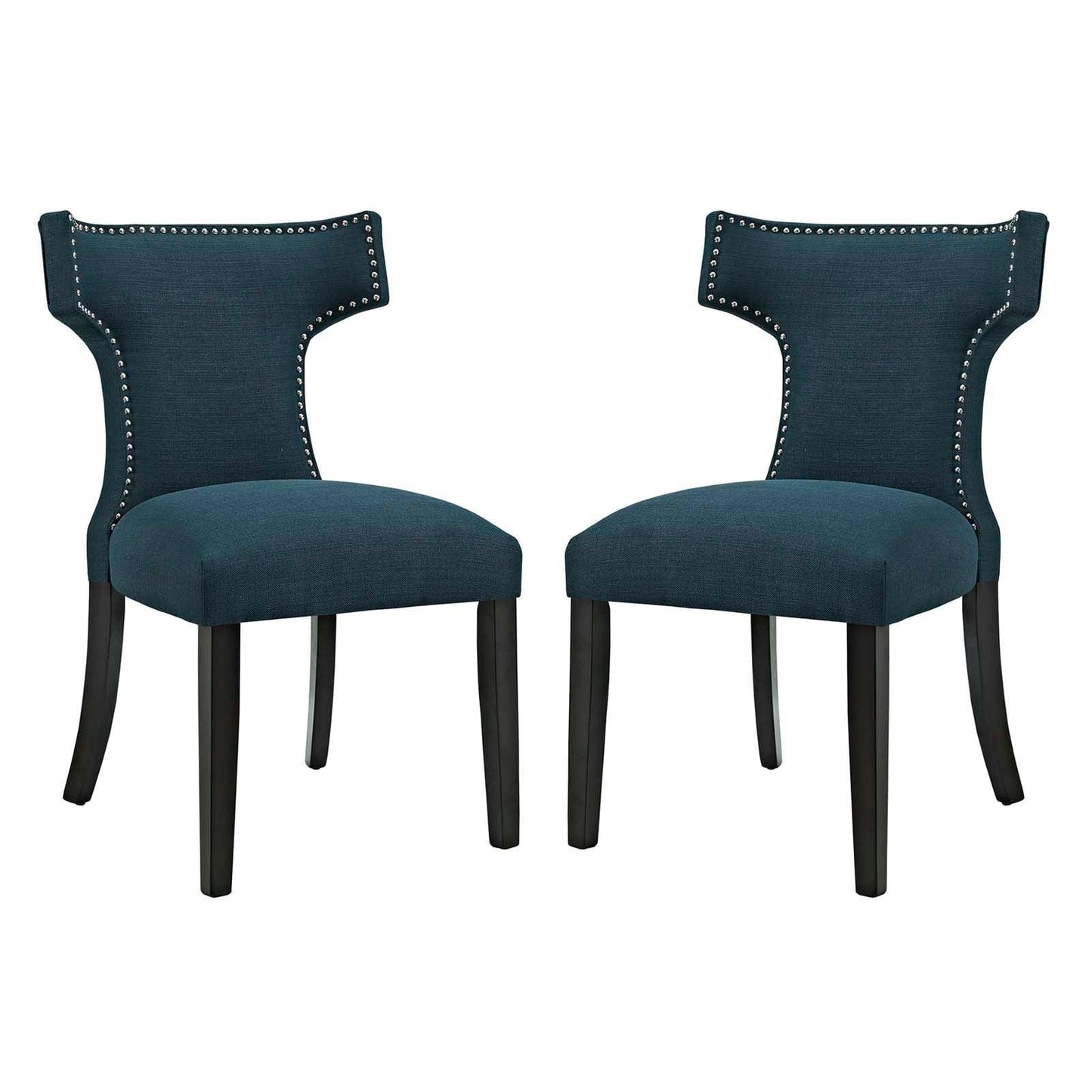 Modway Curve Dining Side Chair Fabric Set of 2 FredCo
