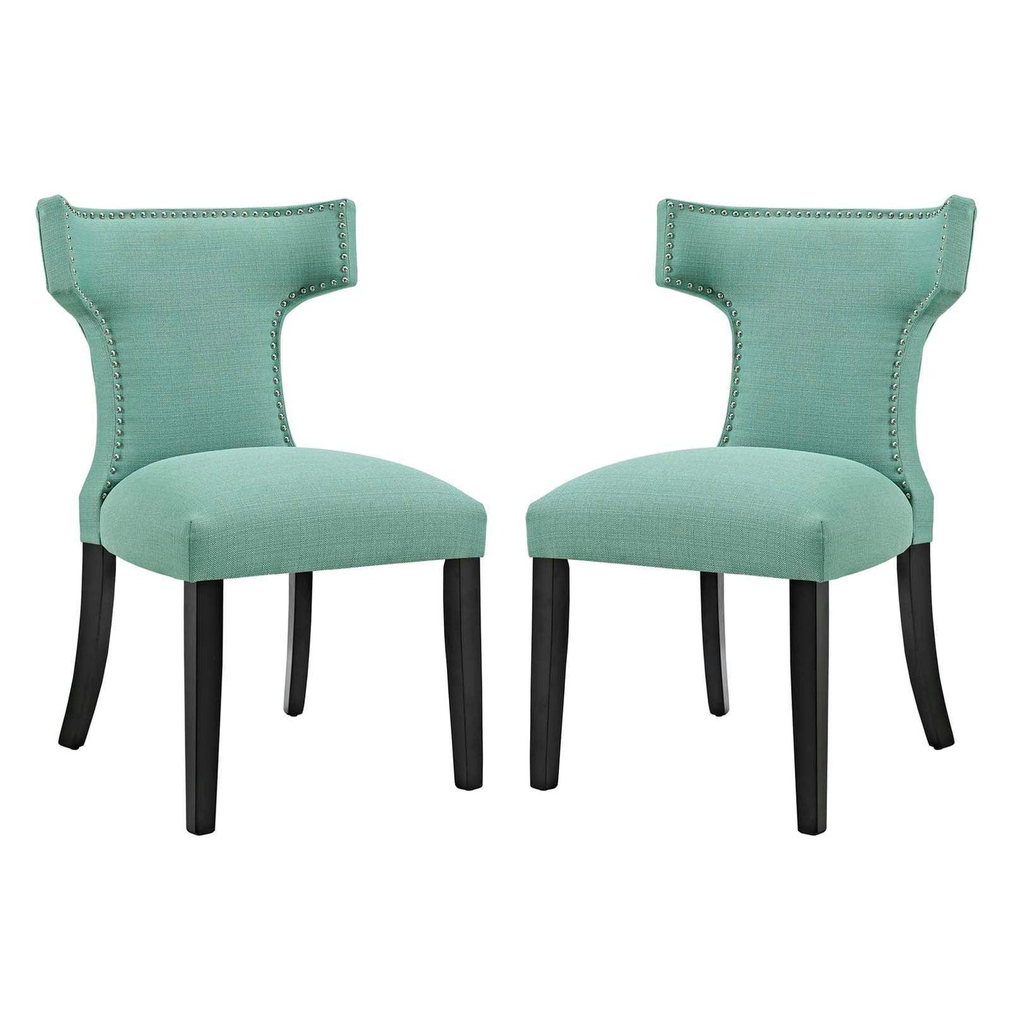 Modway Curve Dining Side Chair Fabric Set of 2 FredCo