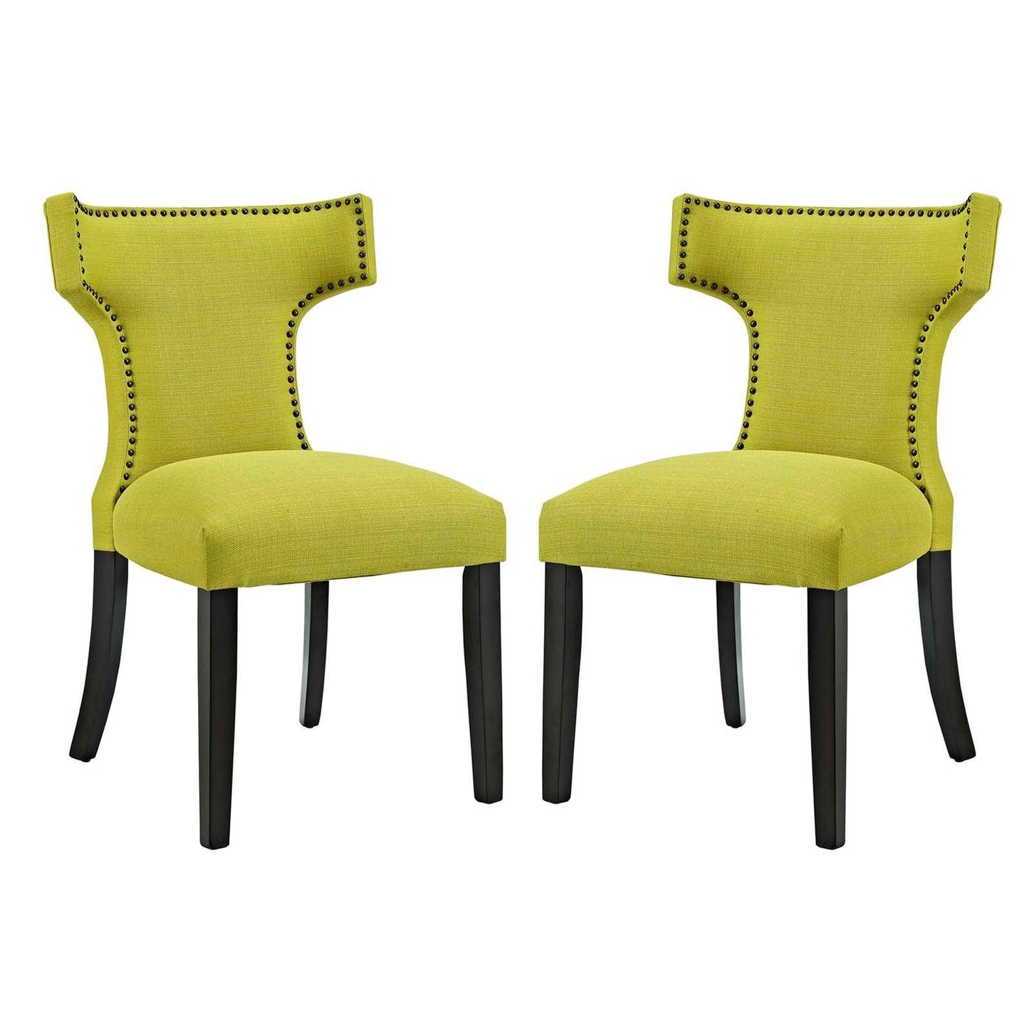 Modway Curve Dining Side Chair Fabric Set of 2 FredCo
