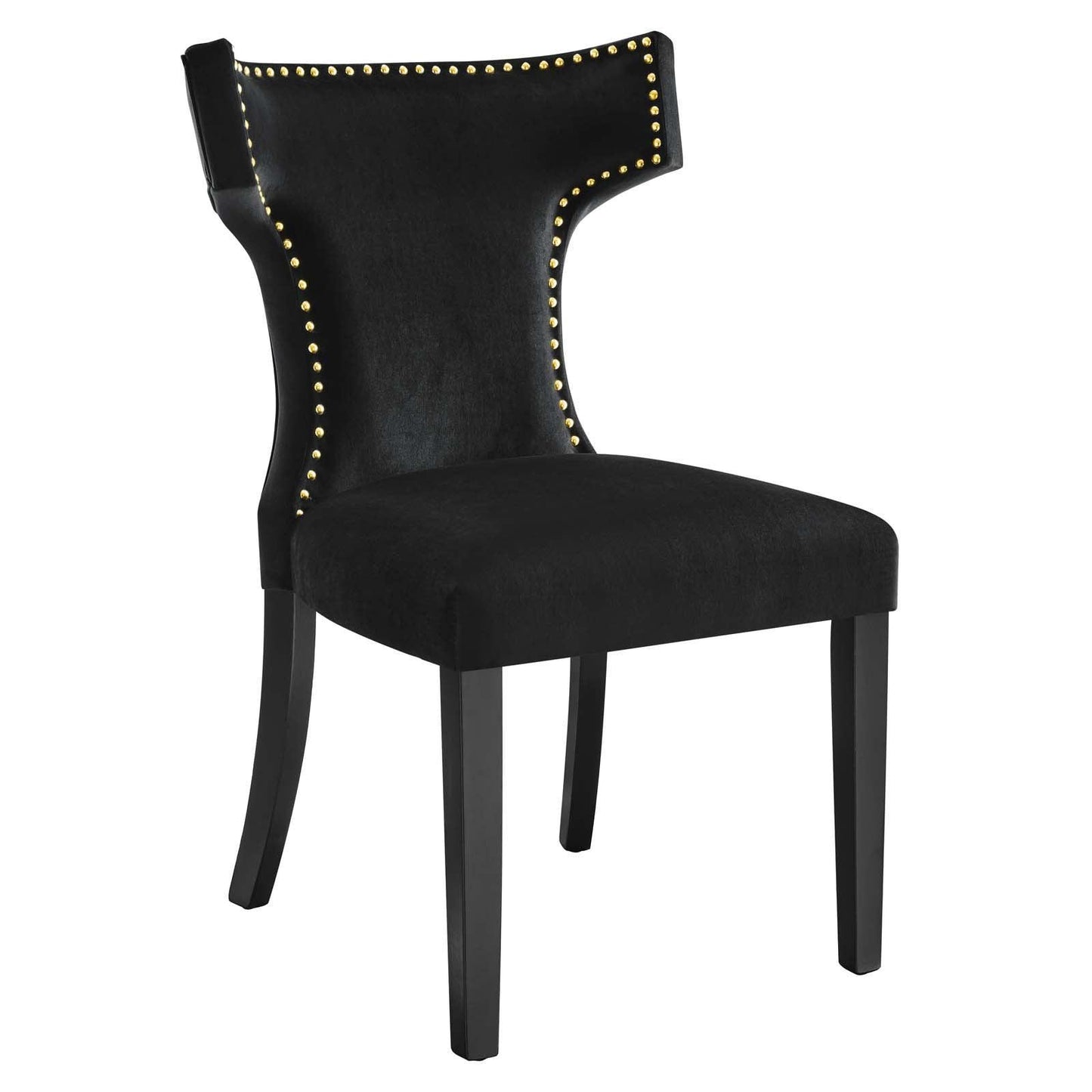 Modway Curve Performance Velvet Dining Chairs - Set of 2 FredCo