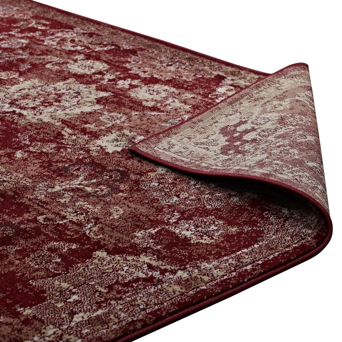 Modway Cynara Distressed Floral Persian Medallion Area Rug FredCo