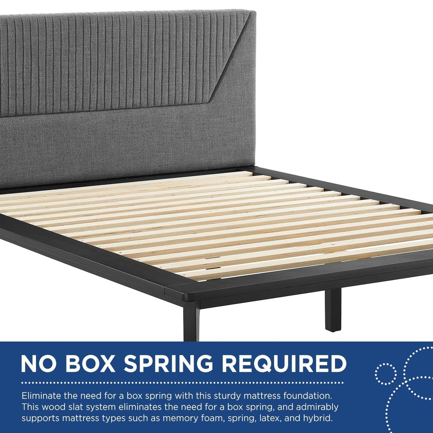Modway Dakota Upholstered Queen Platform Bed FredCo