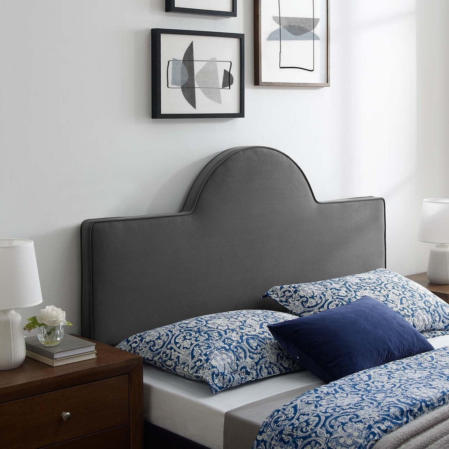 Modway Dawn Twin Performance Velvet Headboard FredCo