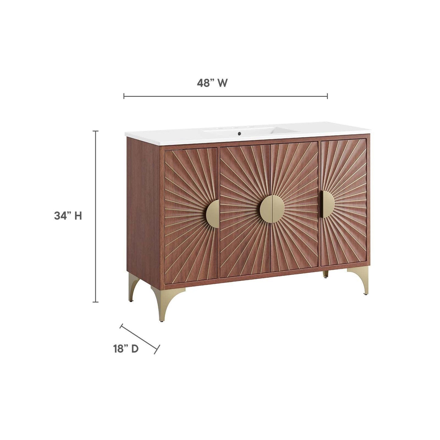 Modway Daylight 48" Bathroom Vanity FredCo