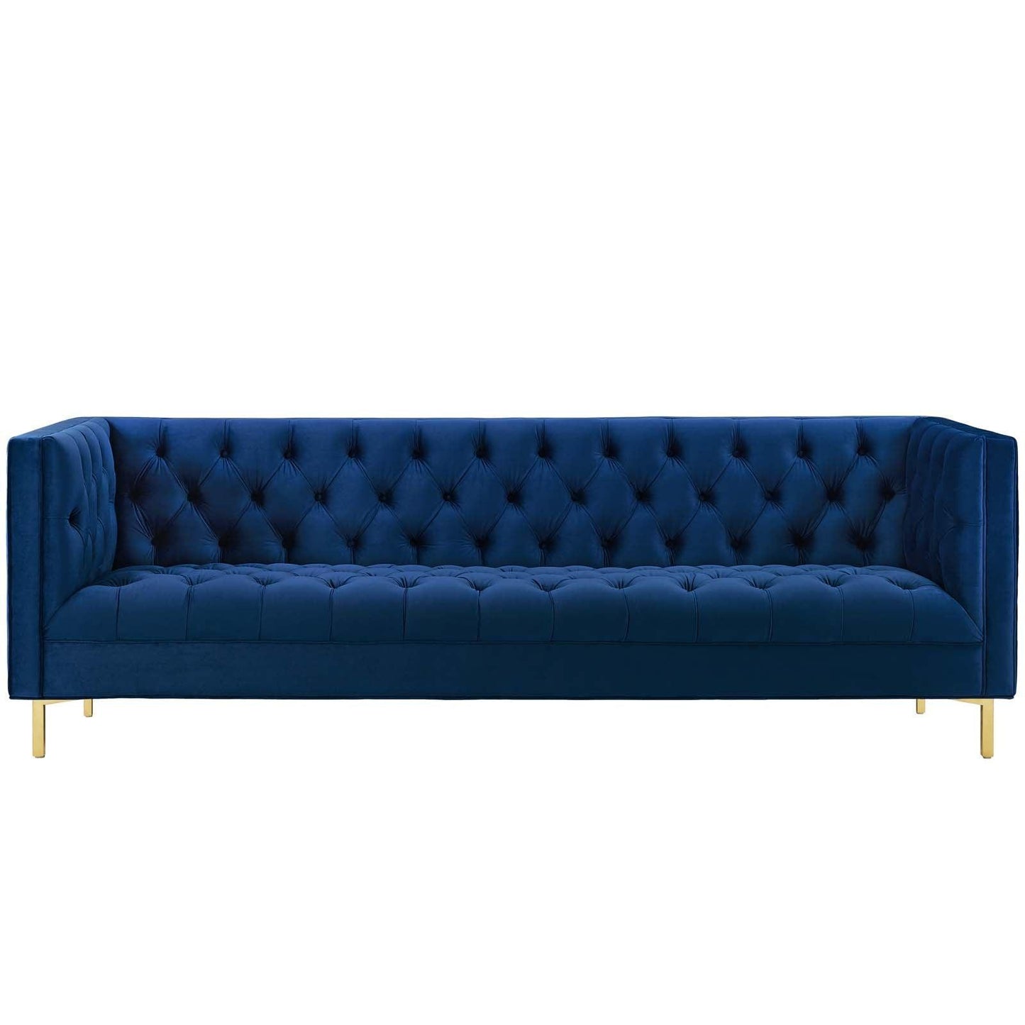 Modway Delight Tufted Button Performance Velvet Sofa FredCo