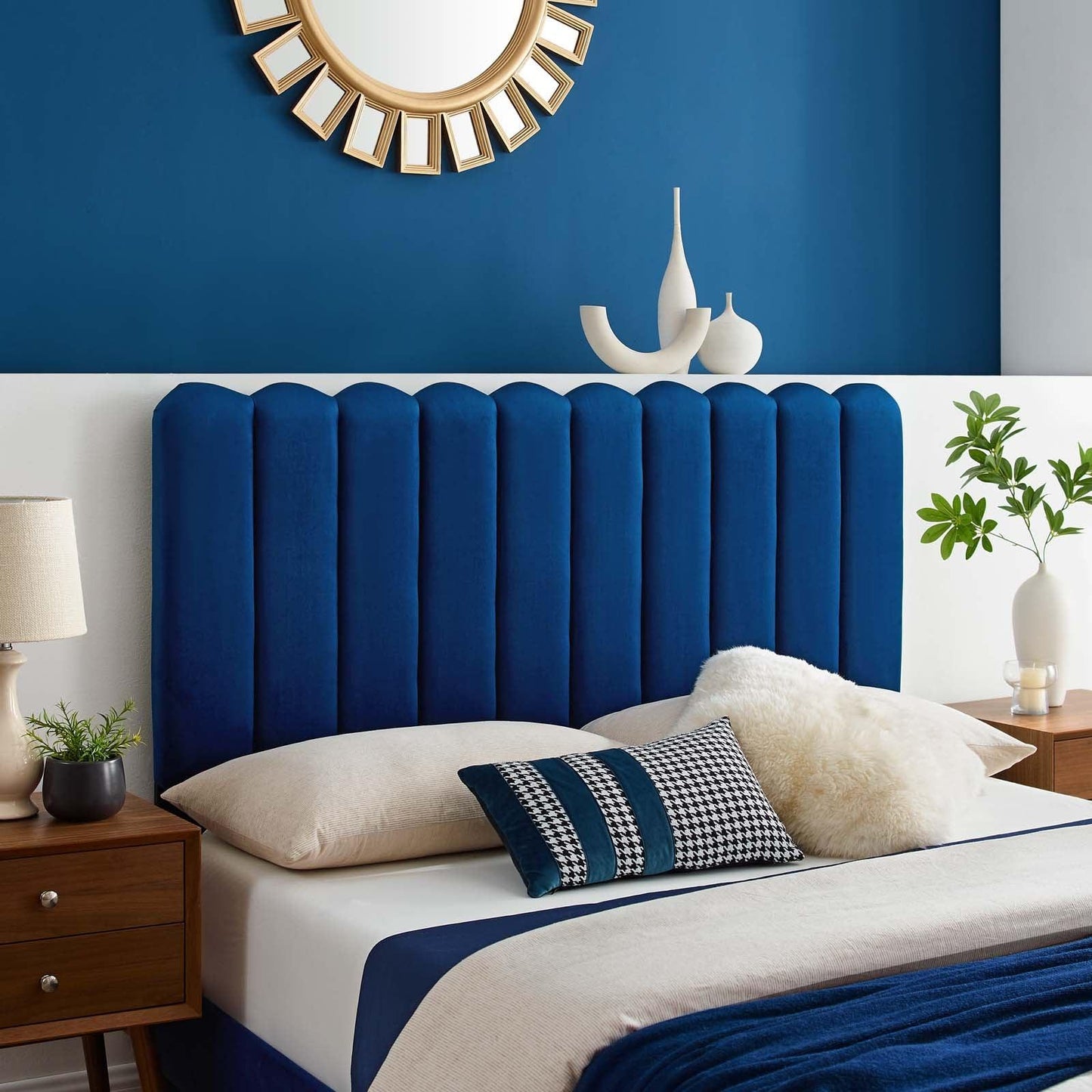 Modway Delilah Performance Velvet Full/Queen Headboard FredCo