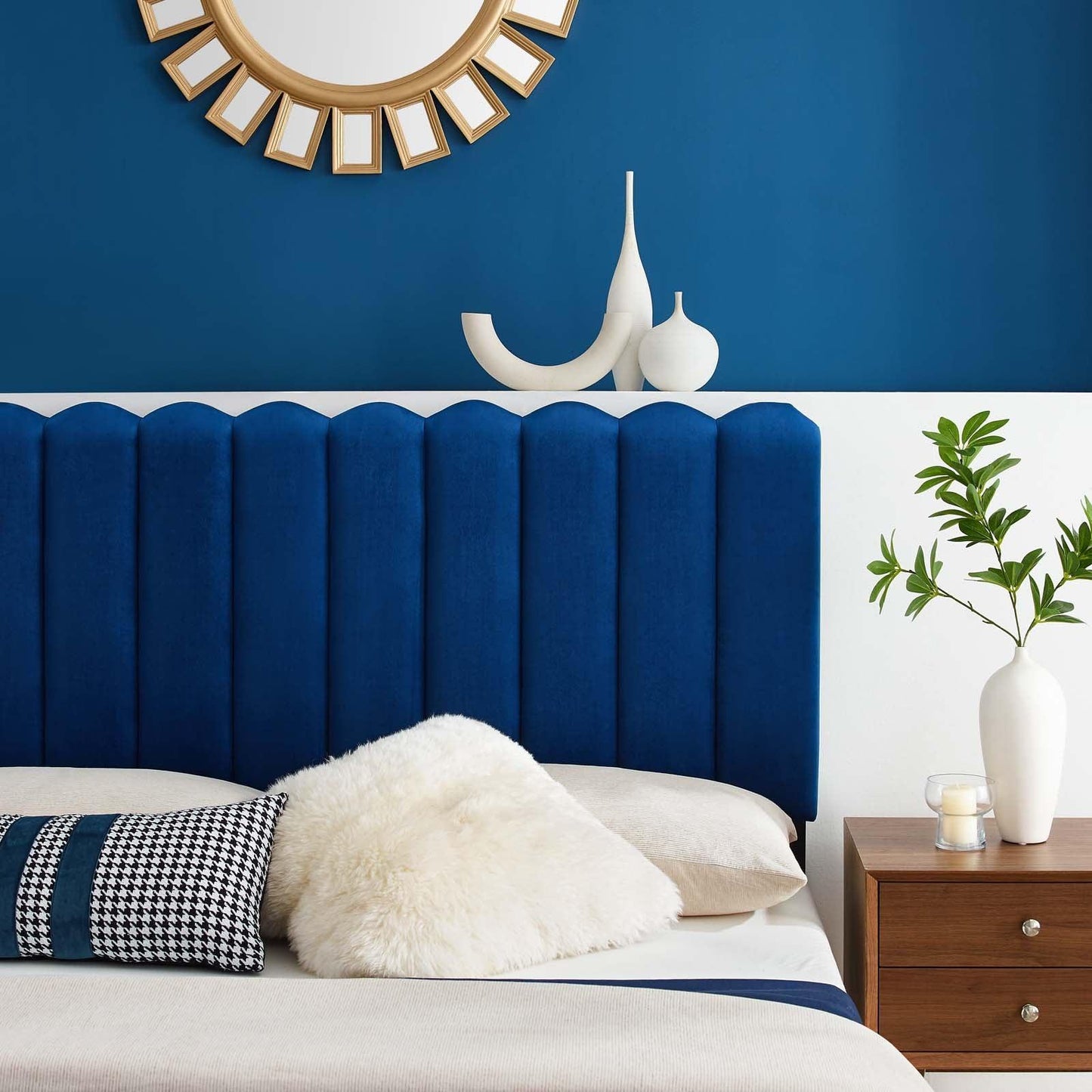 Modway Delilah Performance Velvet Full/Queen Headboard FredCo