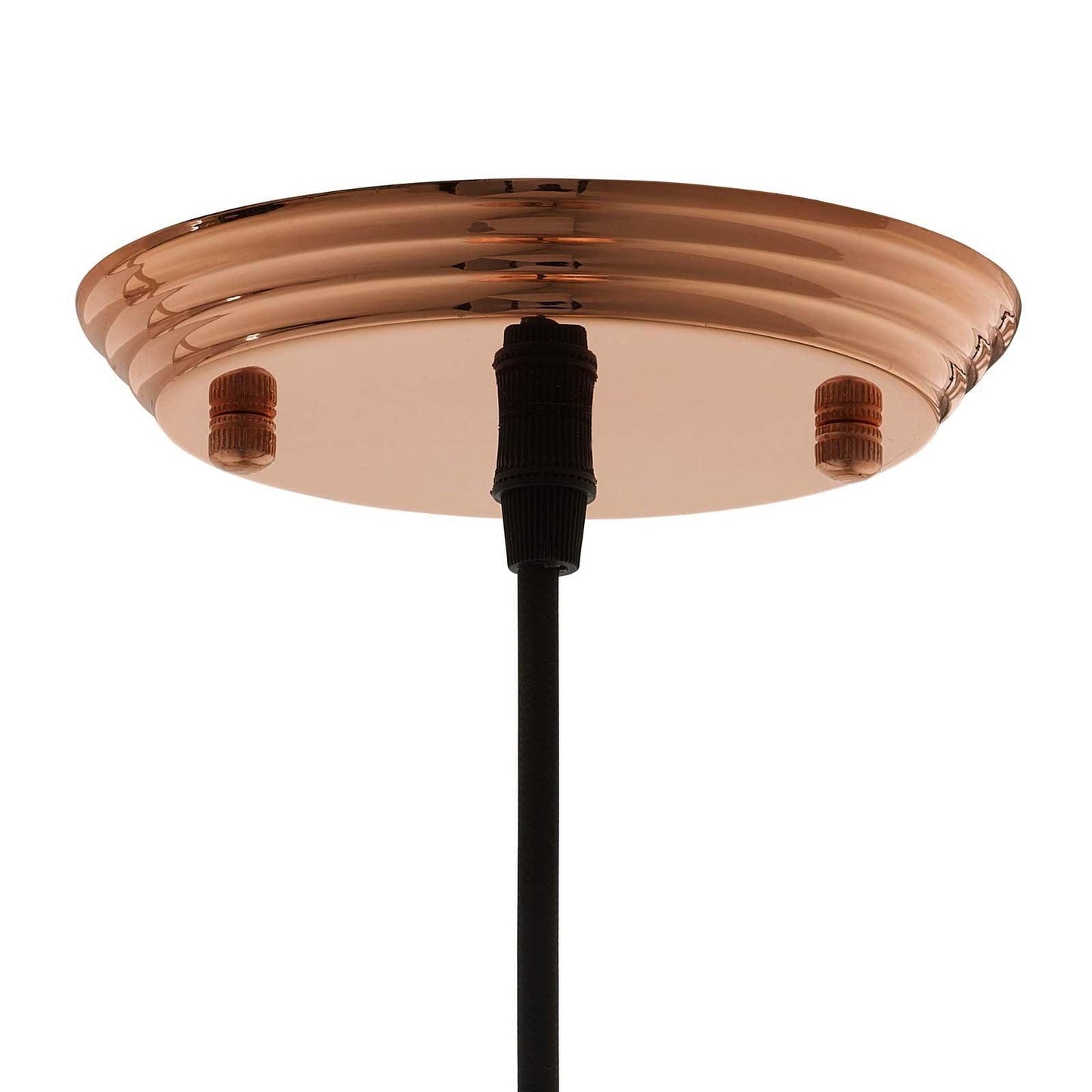 Modway Dimple 10" Half-Sphere Rose Gold Pendant Light FredCo