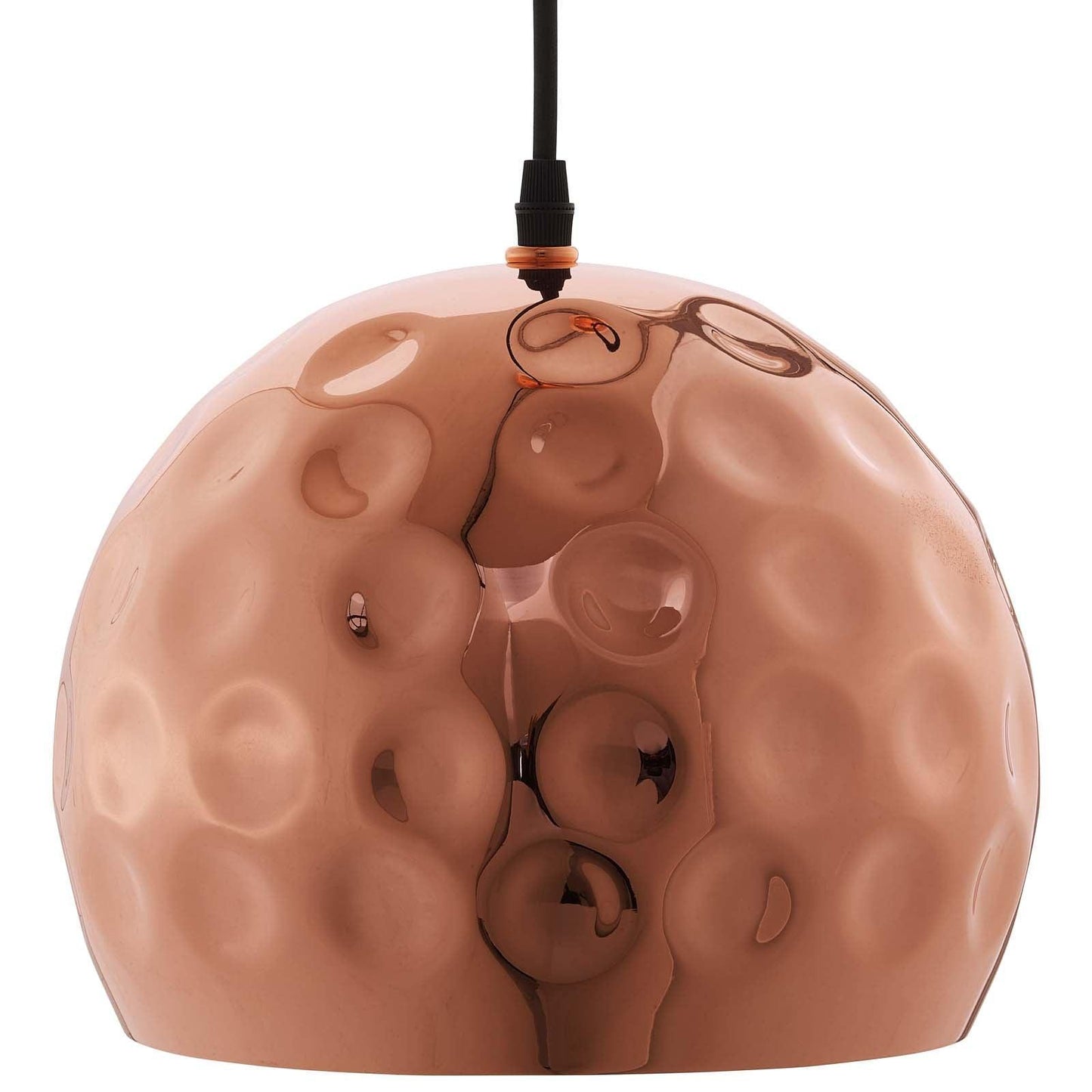 Modway Dimple 10" Half-Sphere Rose Gold Pendant Light FredCo
