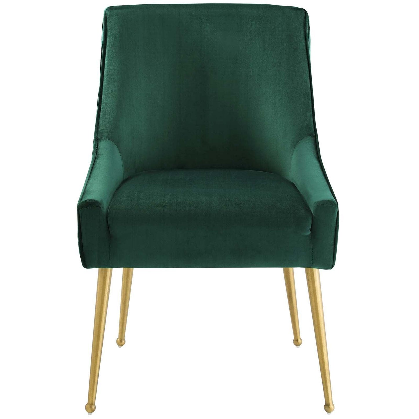 Modway Discern Pleated Back Upholstered Performance Velvet Dining Chair FredCo