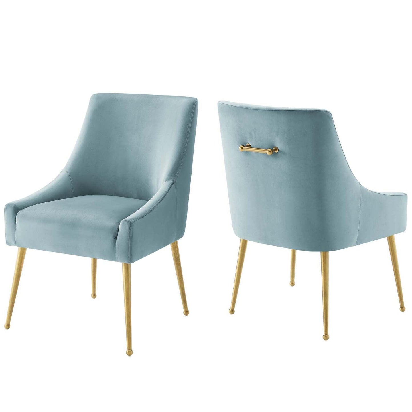 Modway Discern Upholstered Performance Velvet Dining Chair Set of 2 FredCo