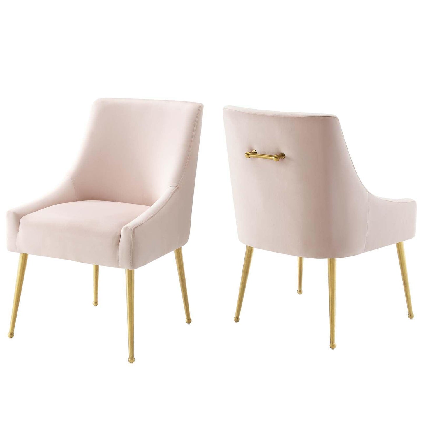 Modway Discern Upholstered Performance Velvet Dining Chair Set of 2 FredCo