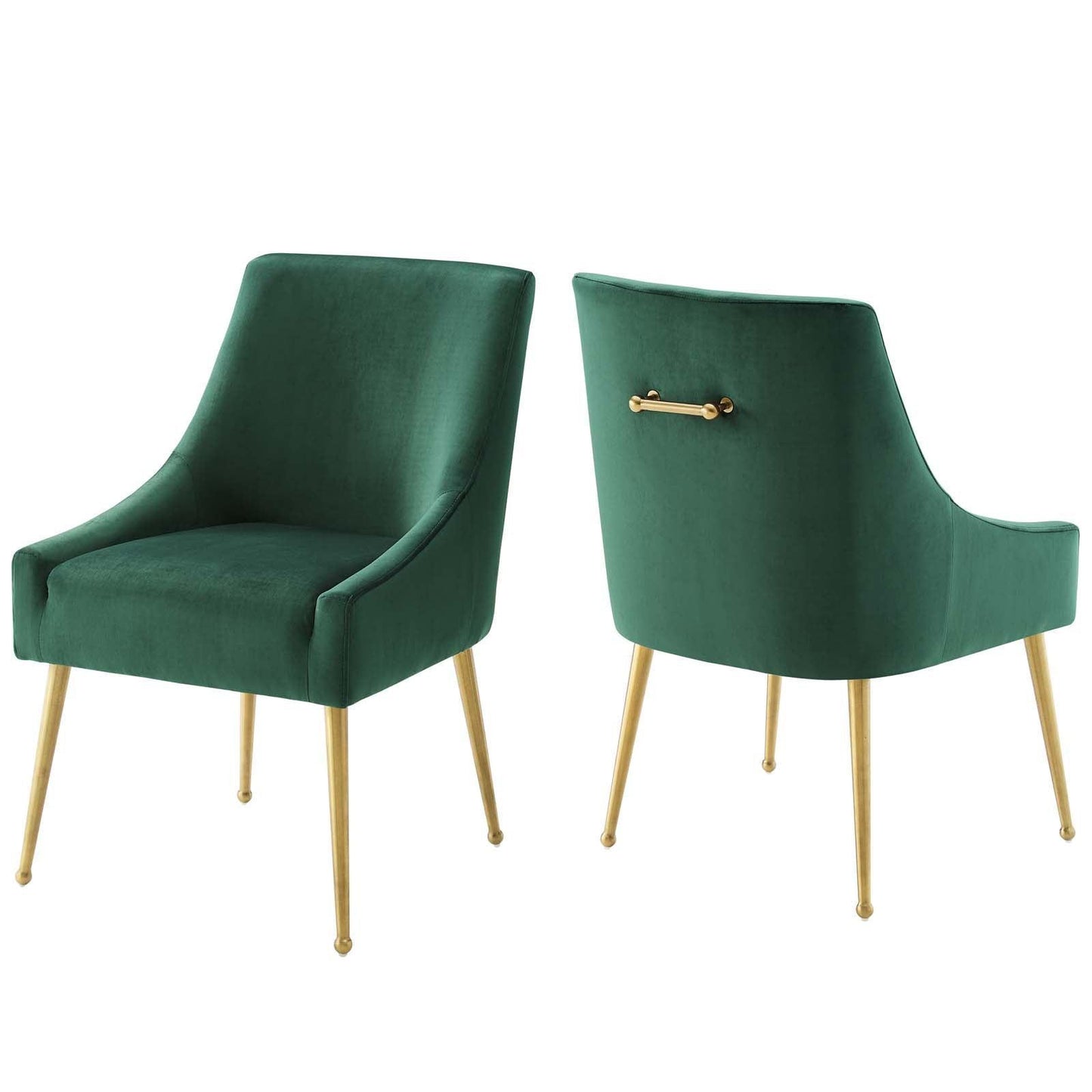 Modway Discern Upholstered Performance Velvet Dining Chair Set of 2 FredCo