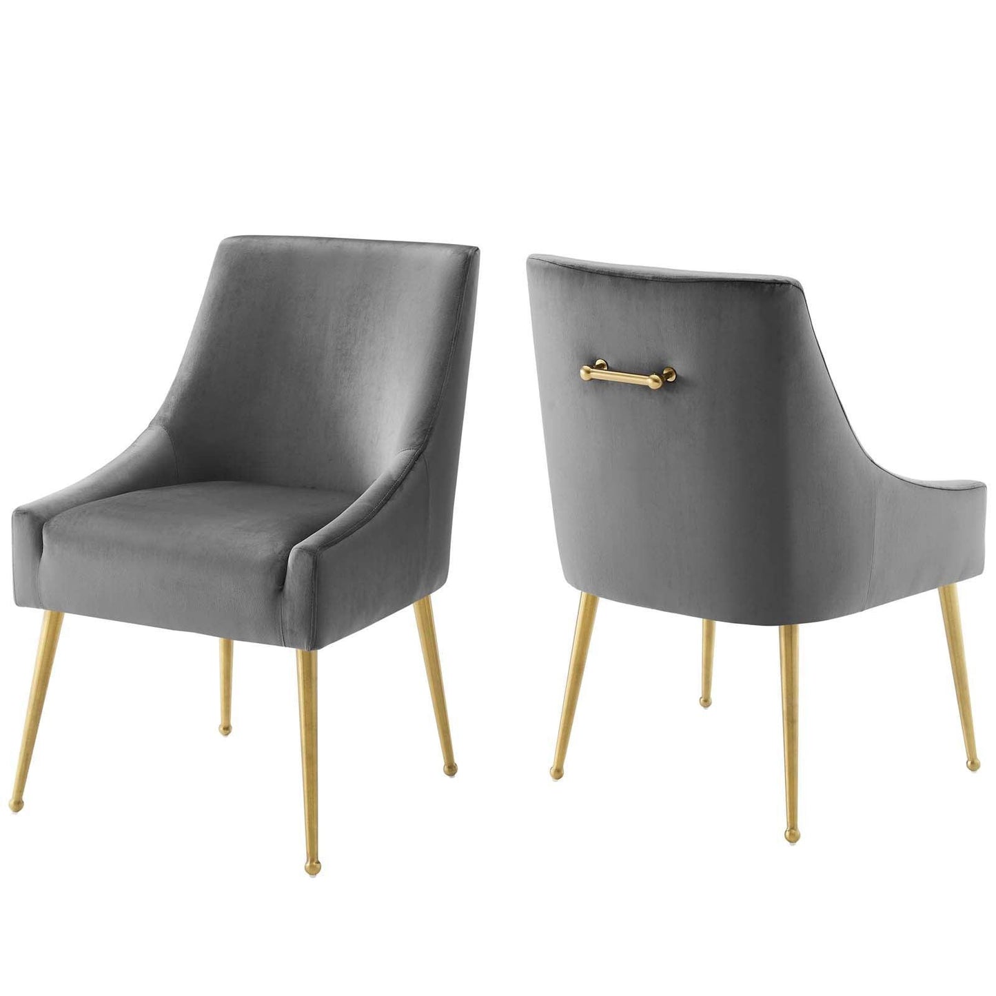 Modway Discern Upholstered Performance Velvet Dining Chair Set of 2 FredCo
