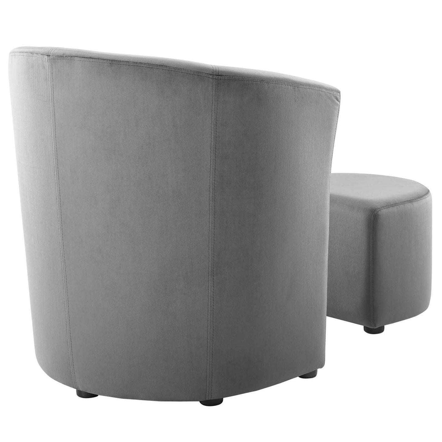 Modway Divulge Performance Velvet Arm Chair and Ottoman Set FredCo