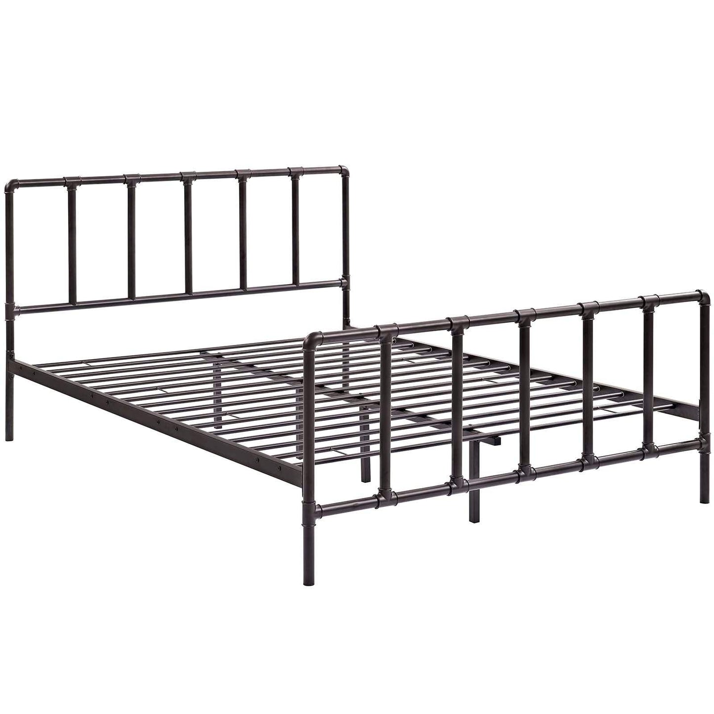 Modway Dower Queen Stainless Steel Bed FredCo