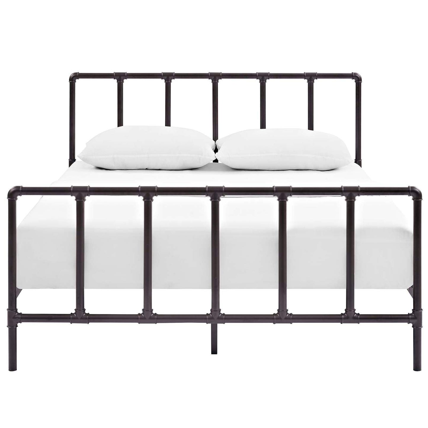 Modway Dower Queen Stainless Steel Bed FredCo