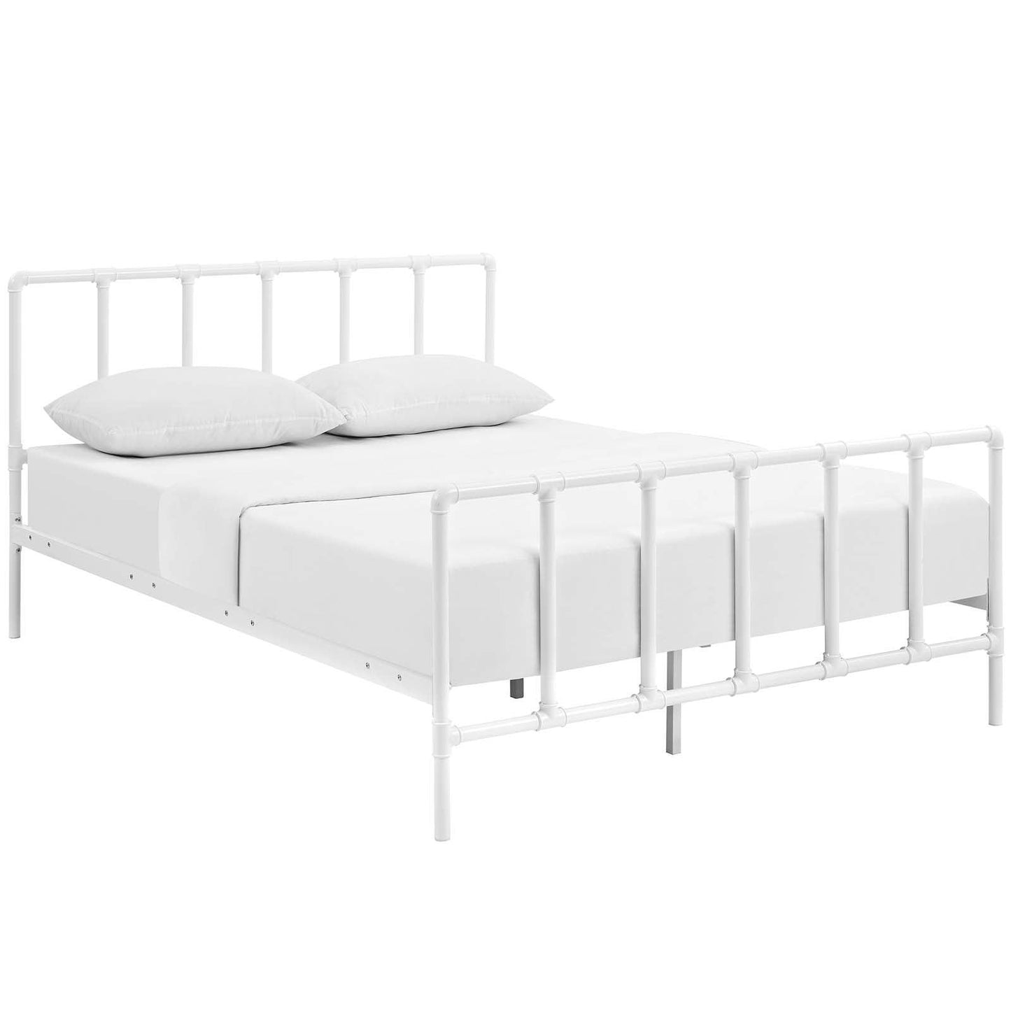 Modway Dower Queen Stainless Steel Bed FredCo