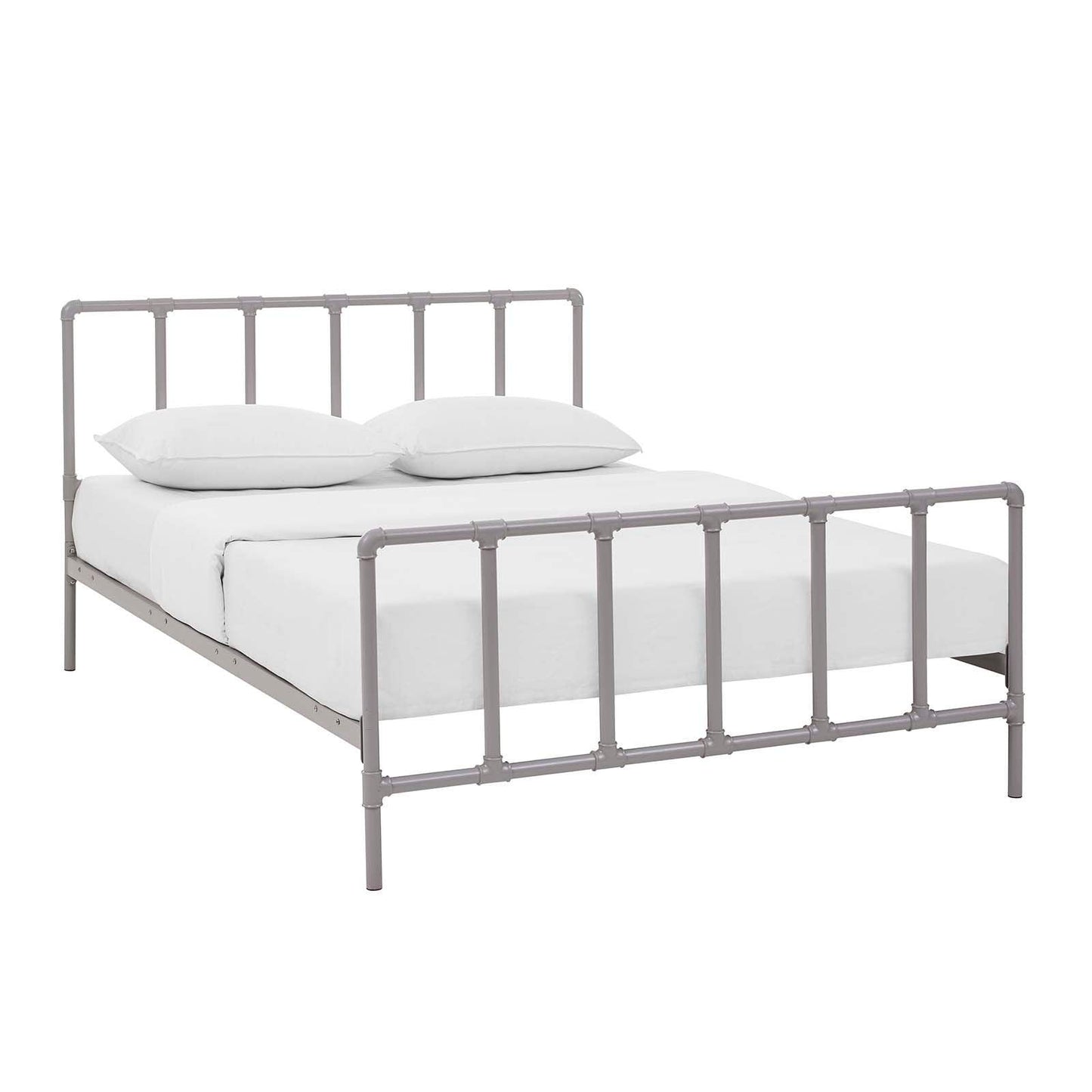 Modway Dower Queen Stainless Steel Bed FredCo