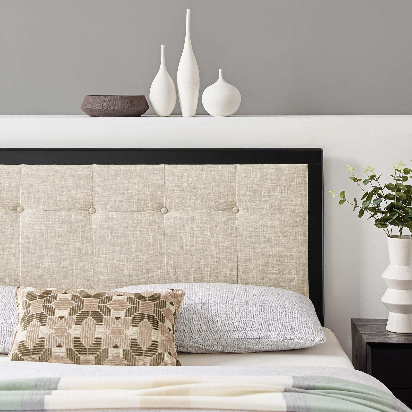 Modway Draper Tufted Queen Fabric and Wood Headboard FredCo