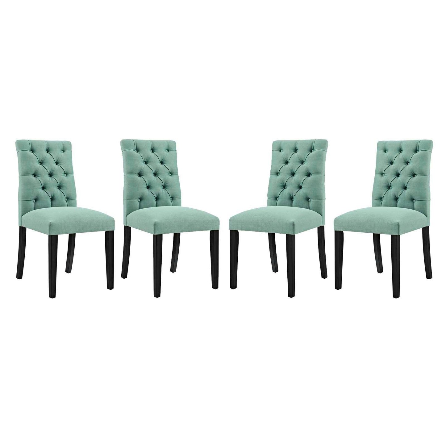 Modway Duchess Dining Chair Fabric Set of 4 FredCo