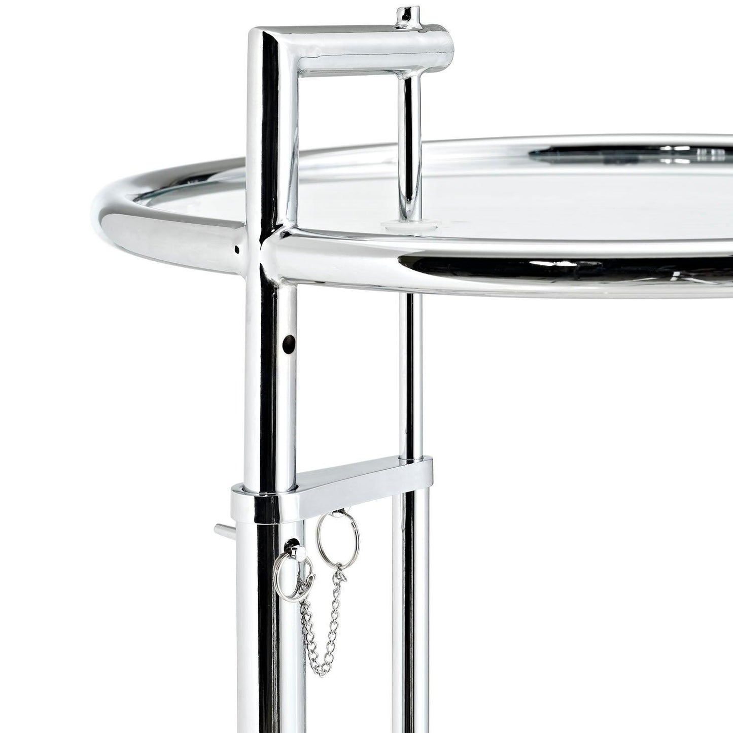 Modway Eileen Gray Chrome Stainless Steel End Table FredCo