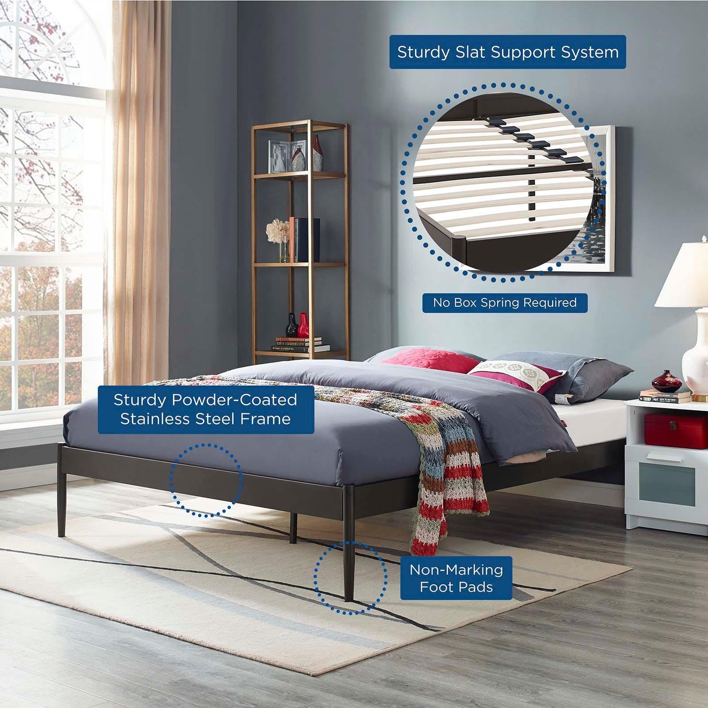 Modway Elsie King Bed Frame FredCo